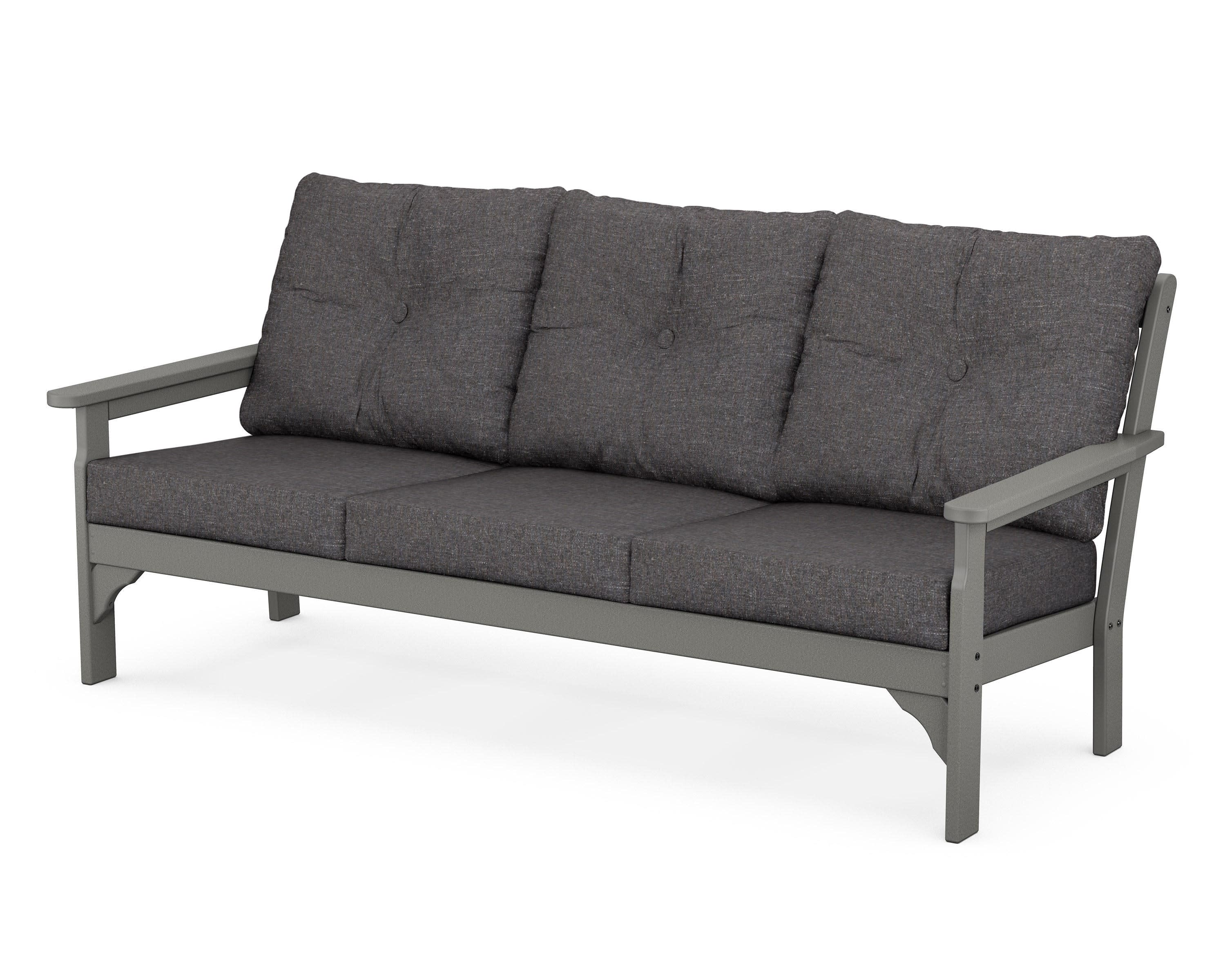 Vineyard Deep Seating Sofa in Slate Grey / Ash Charcoal