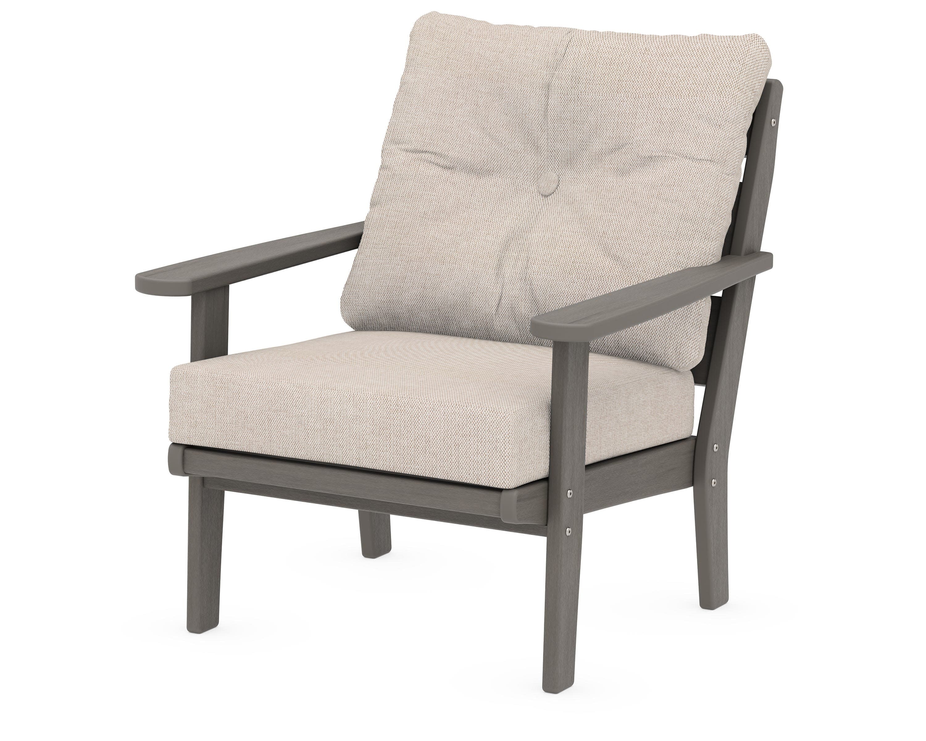 Lakeside Deep Seating Chair in Driftwood / Blend Linen