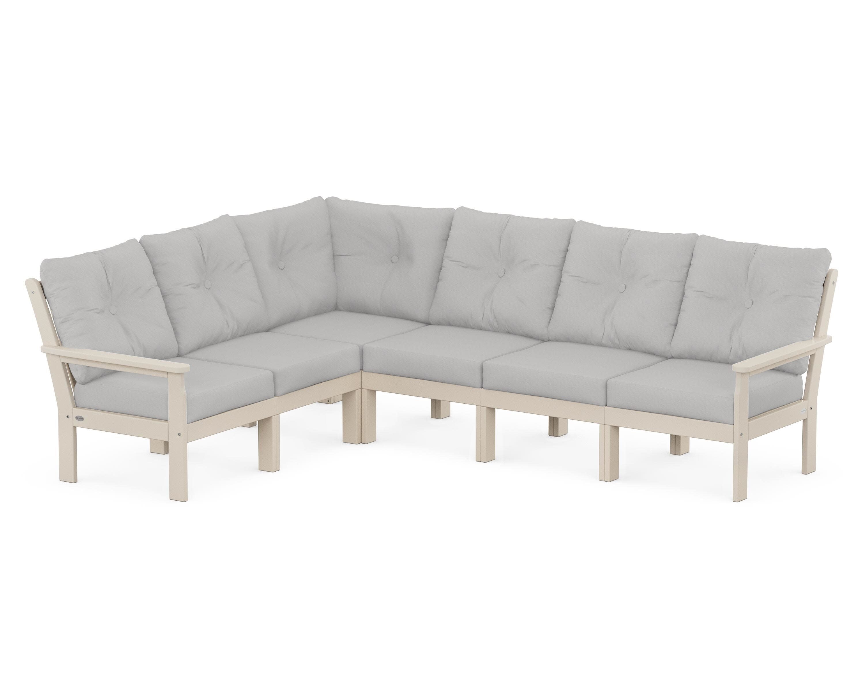 Vineyard 6-Piece Sectional in Sand / Diamond in the Rough