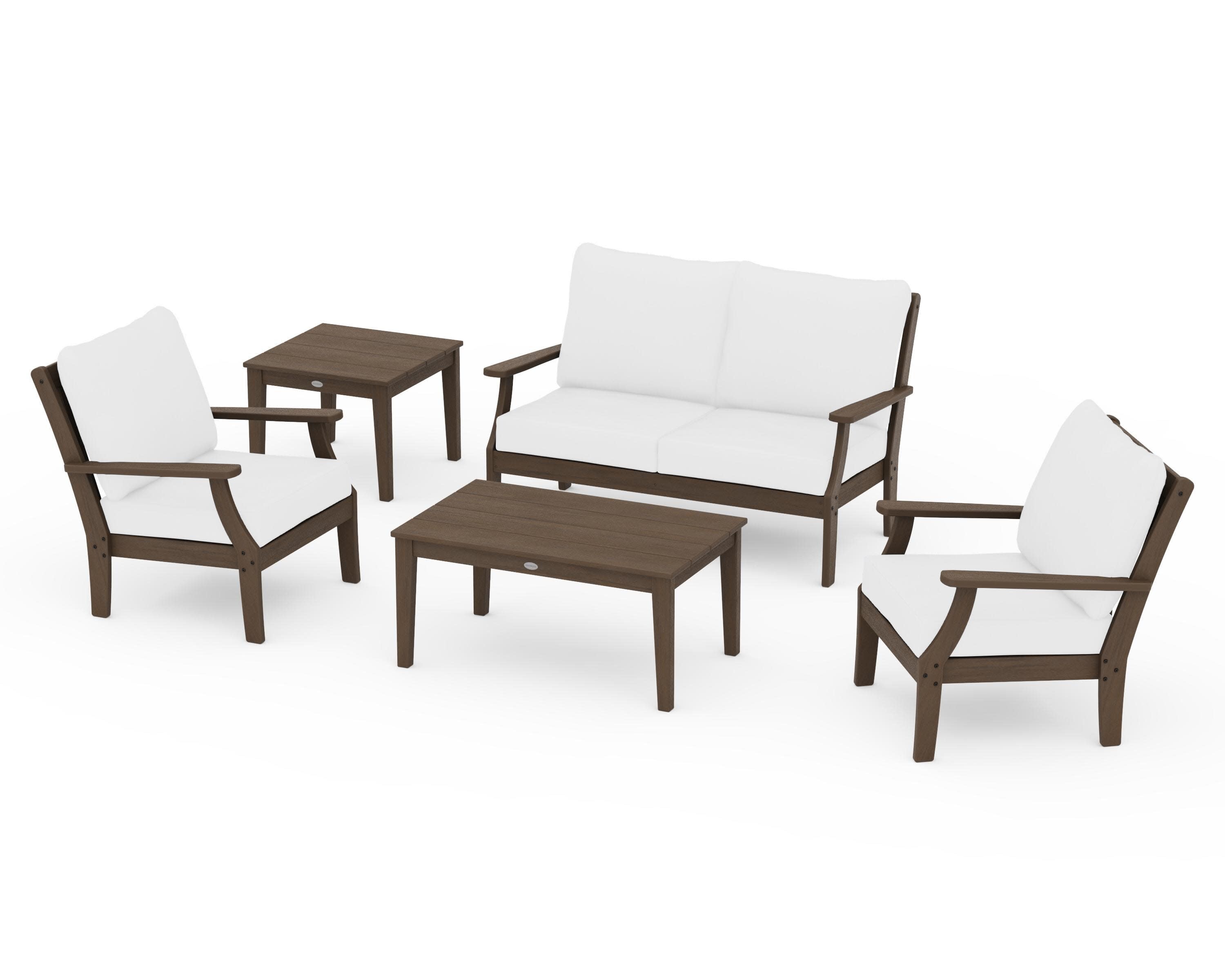 Braxton 5-Piece Deep Seating Set in Kona / Natural