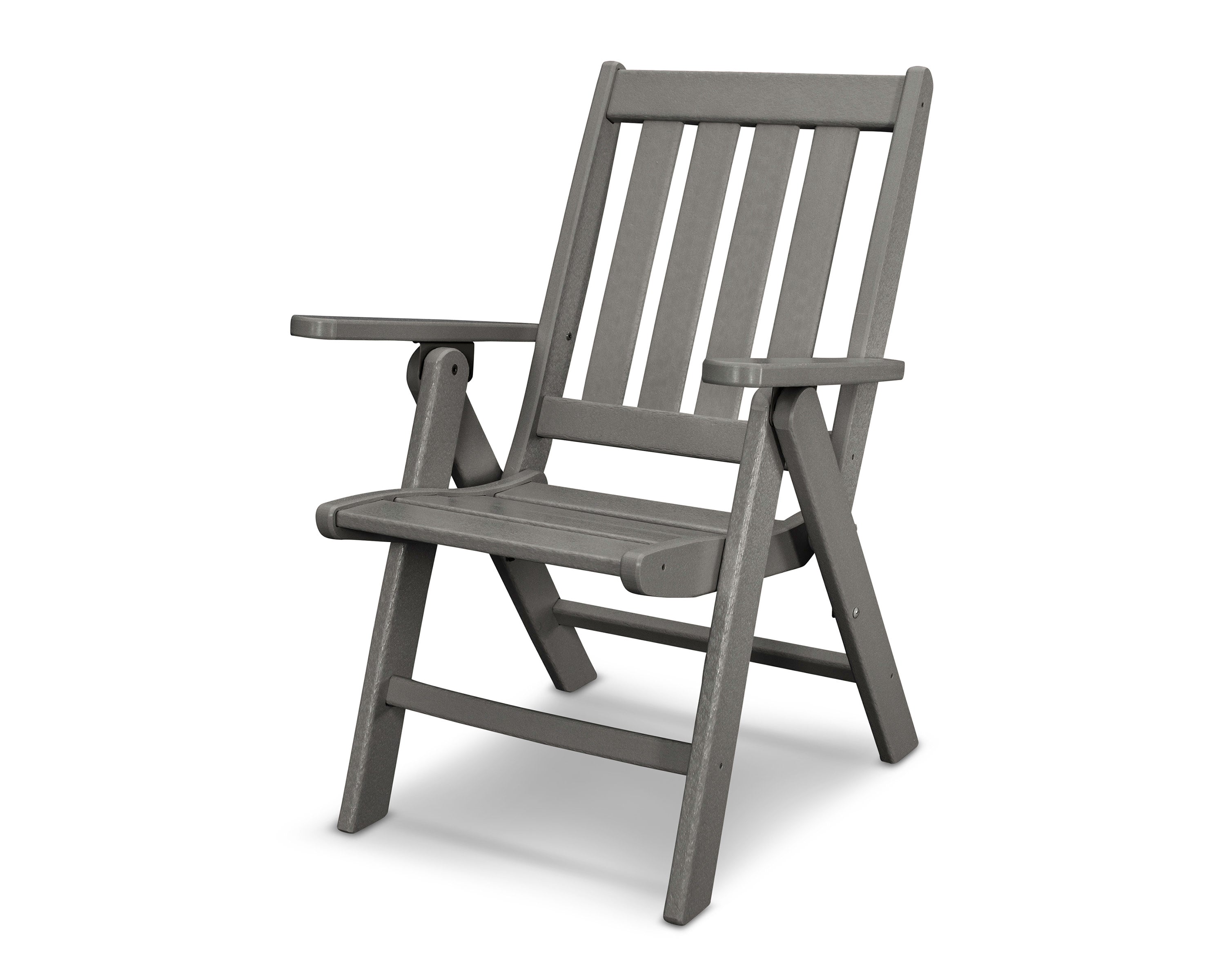 Vineyard Folding Dining Chair in Slate Grey