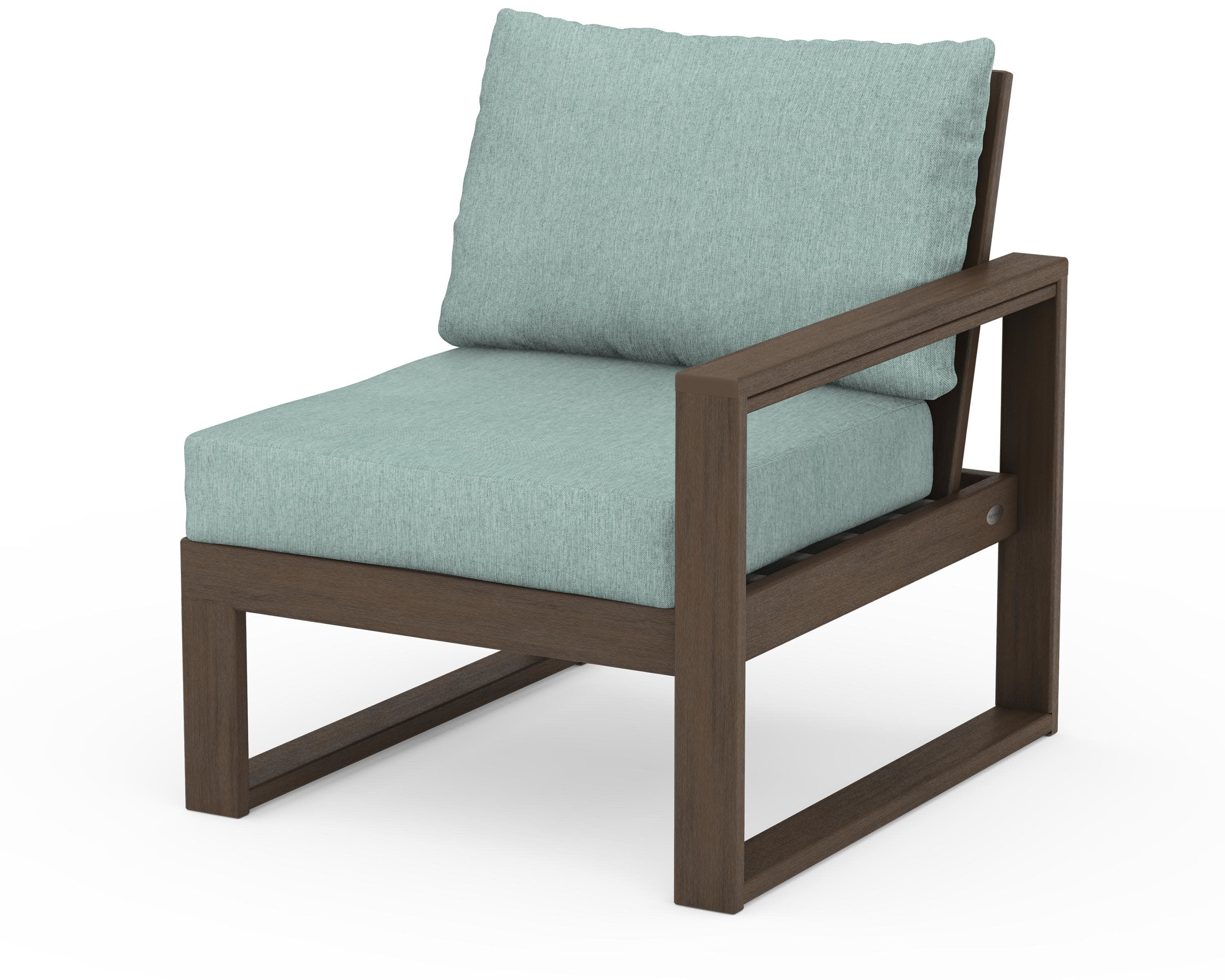 EDGE Modular Right Arm Chair in Kona / Glacier Spa