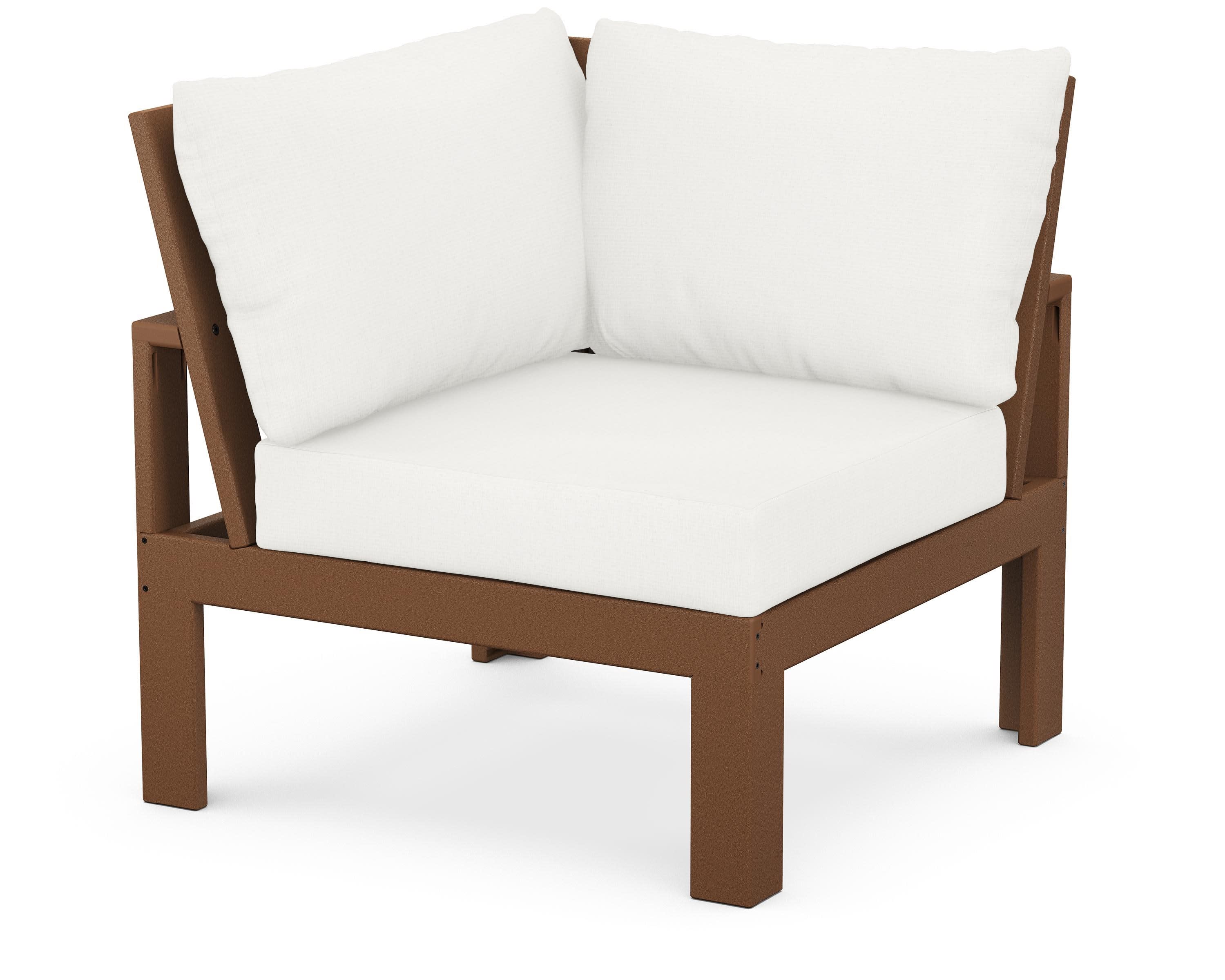 Modular Corner Chair in Teak / Natural Linen