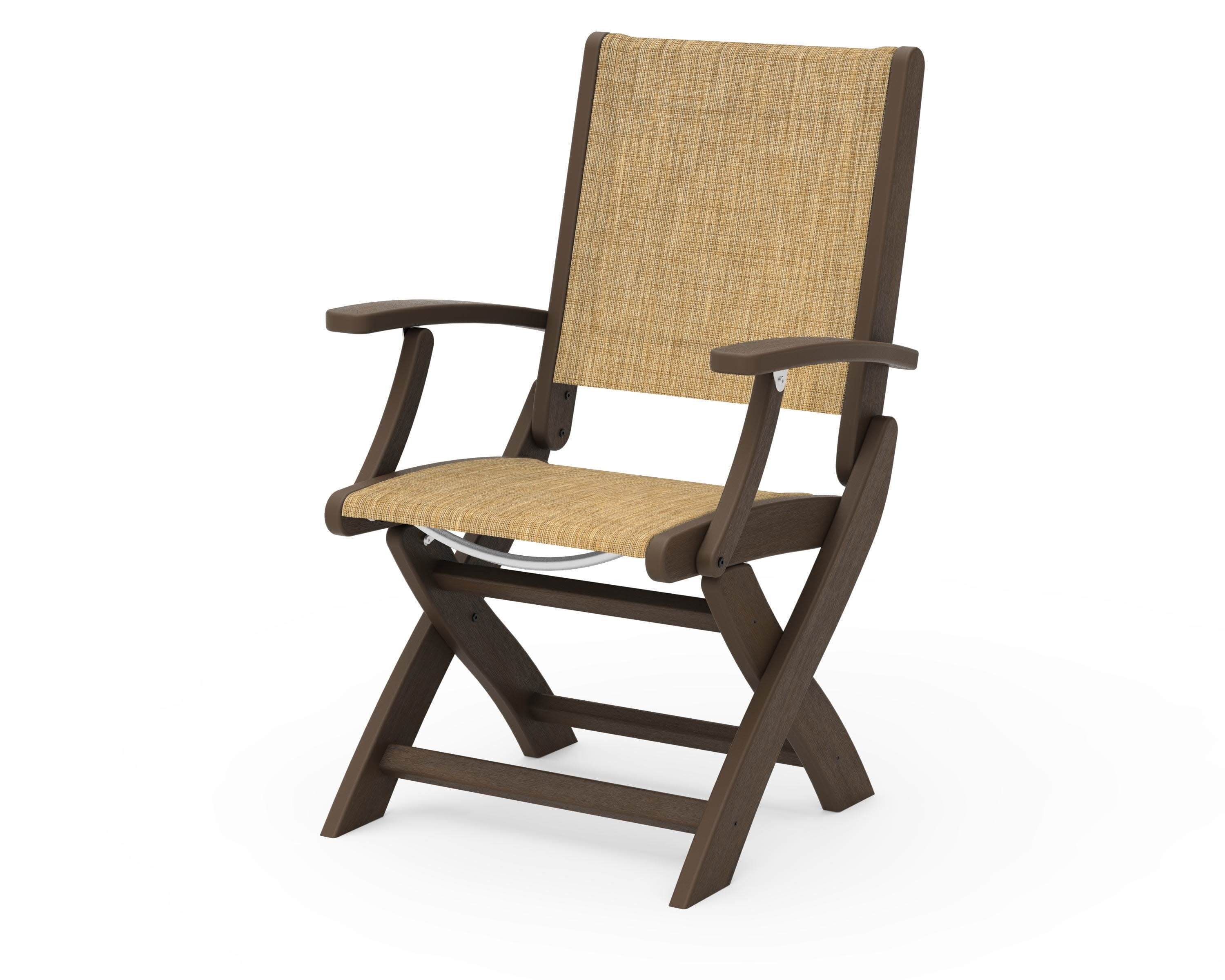 Coastal Folding Chair in Kona / Burlap Sling