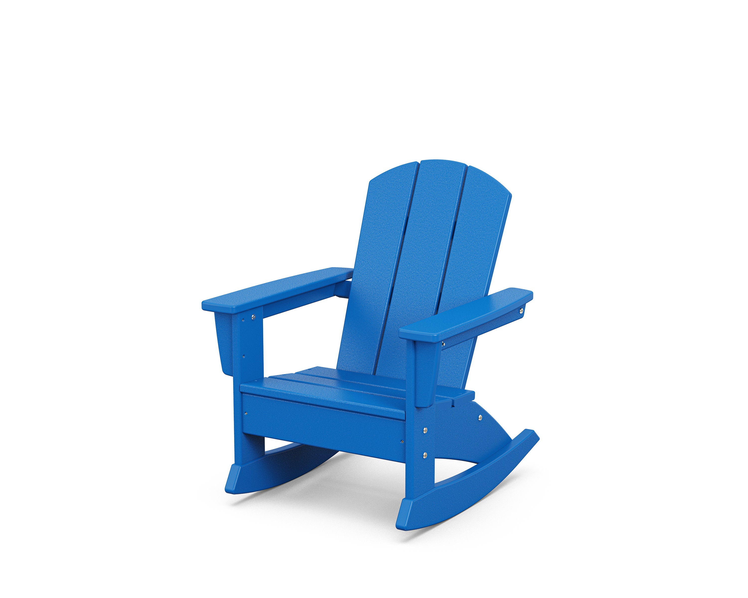 Kids Nautical Adirondack Rocking Chair in Pacific Blue