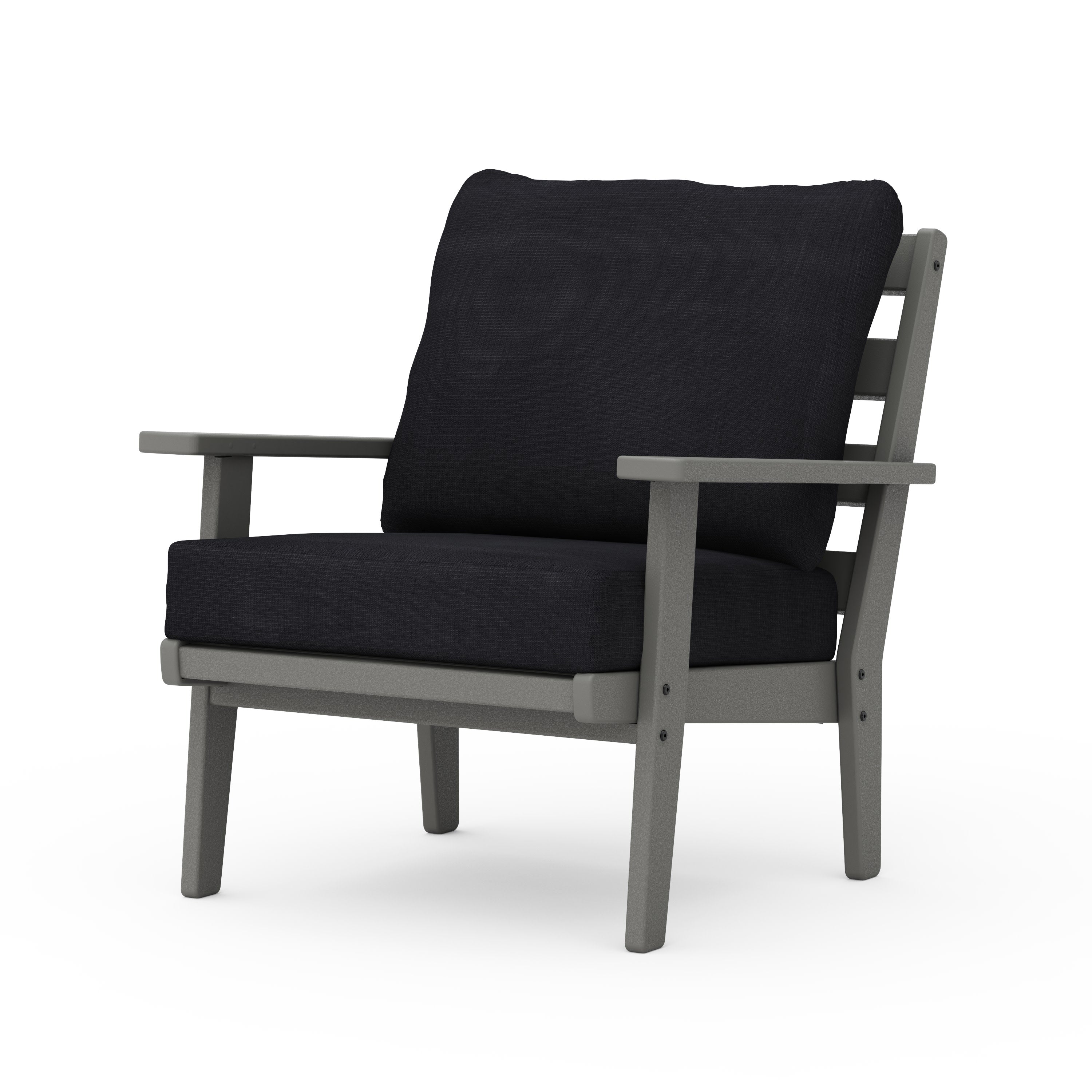 Grant Park Deep Seating Chair in Slate Grey / Midnight Linen