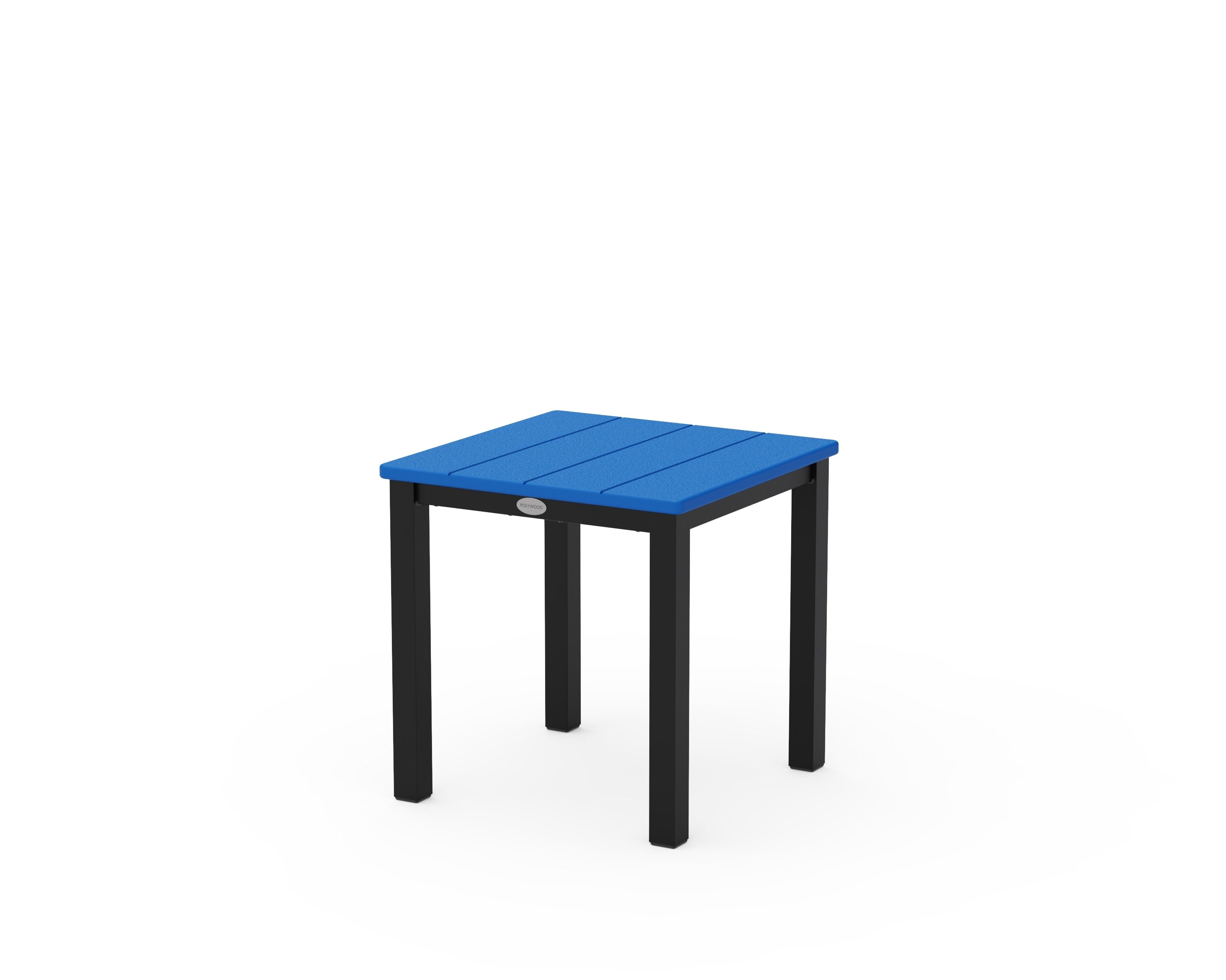 Main Street 18" Side Table in Black / Pacific Blue