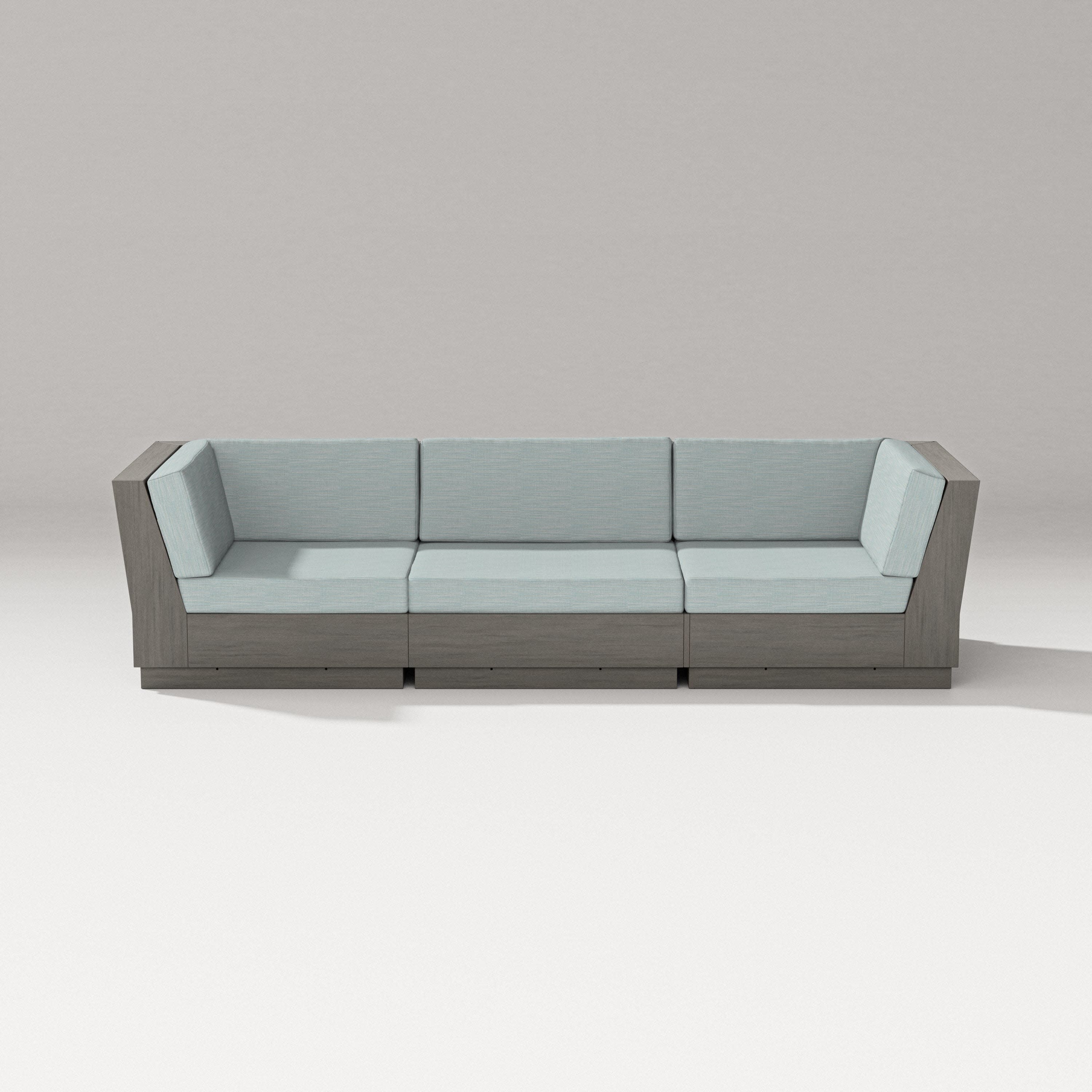 Elevate Sofa Sectional in Driftwood / Soothe Mist