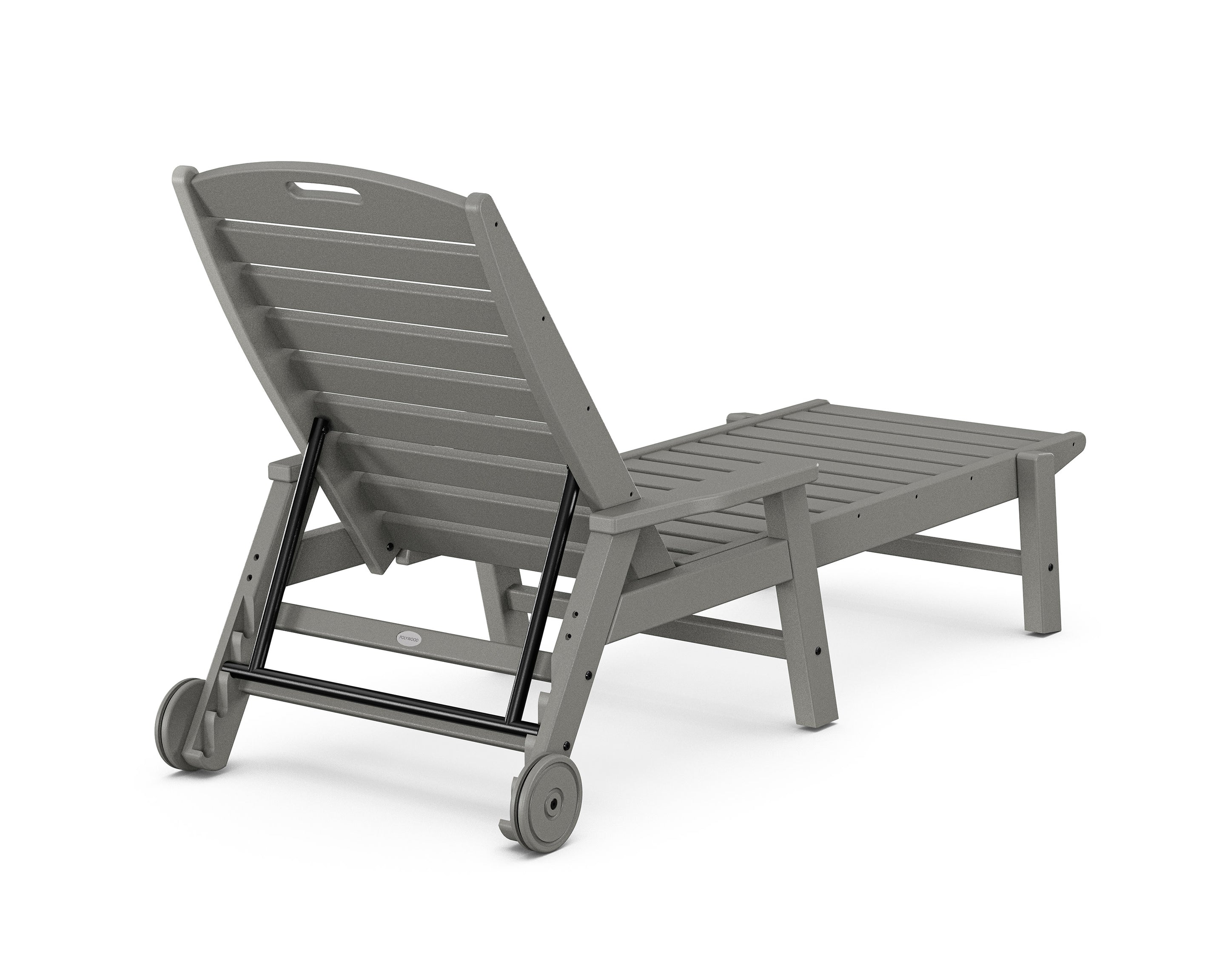 Nautical Chaise with Arms & Wheels