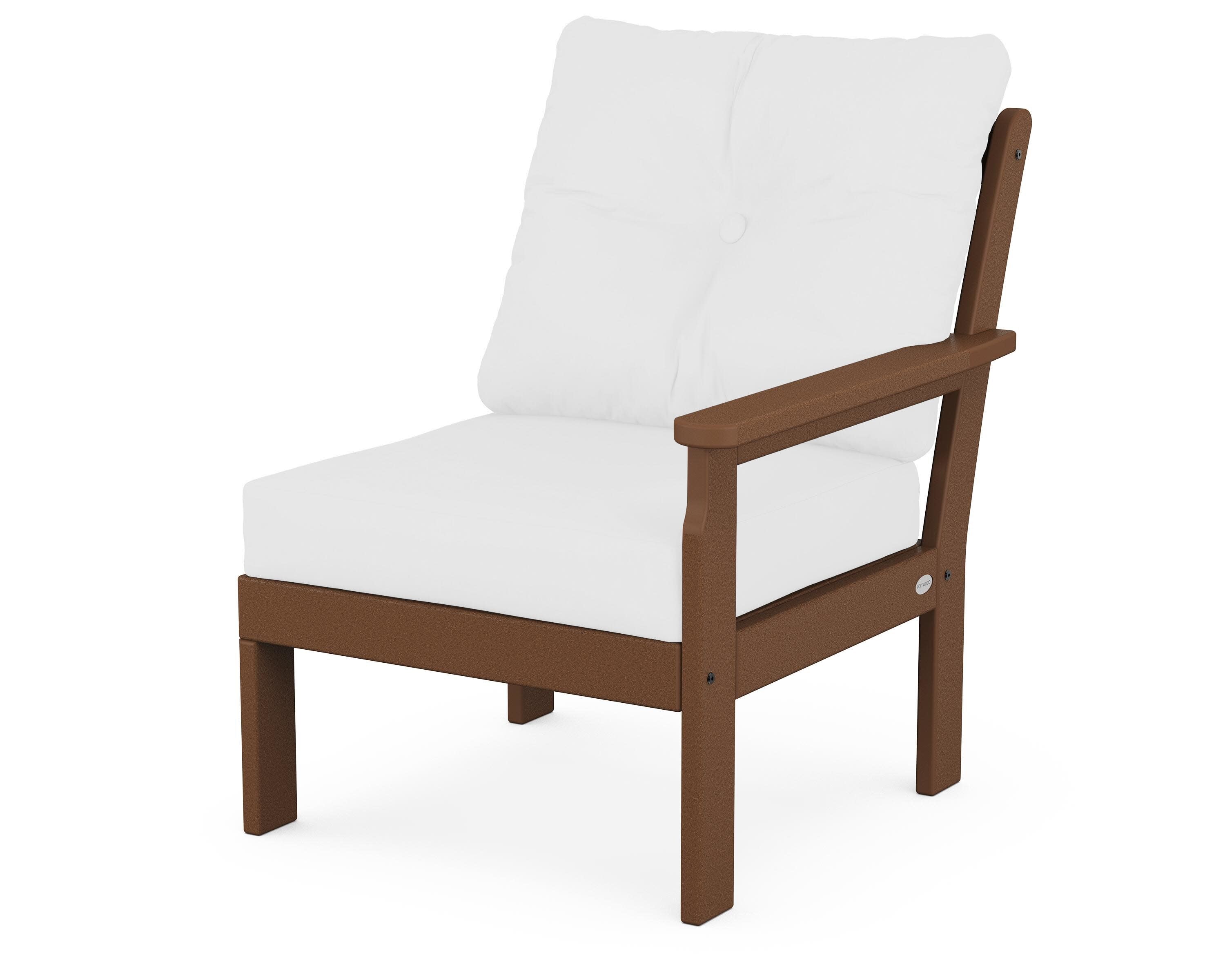Vineyard Modular Right Arm Chair in Teak / Natural