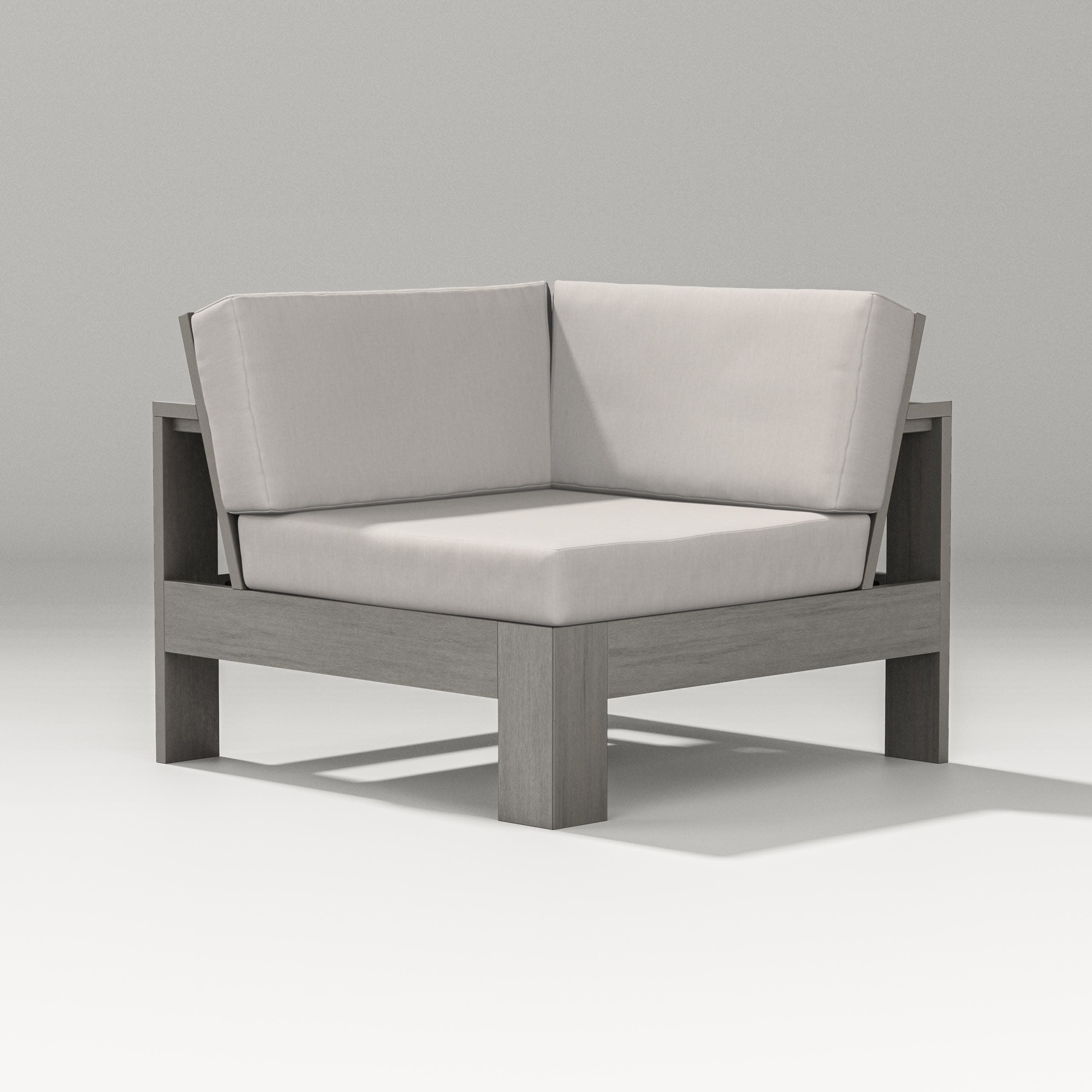 Latitude Modular Corner Chair in Driftwood / Cast Ash