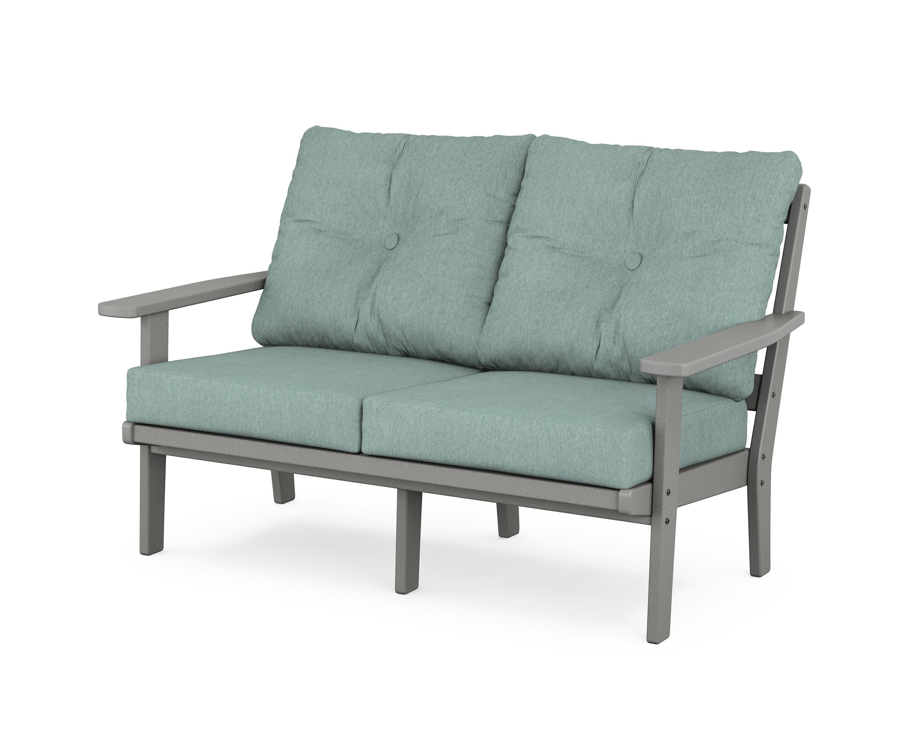 Oxford Deep SeatingLoveseat in Slate Grey / Glacier Spa