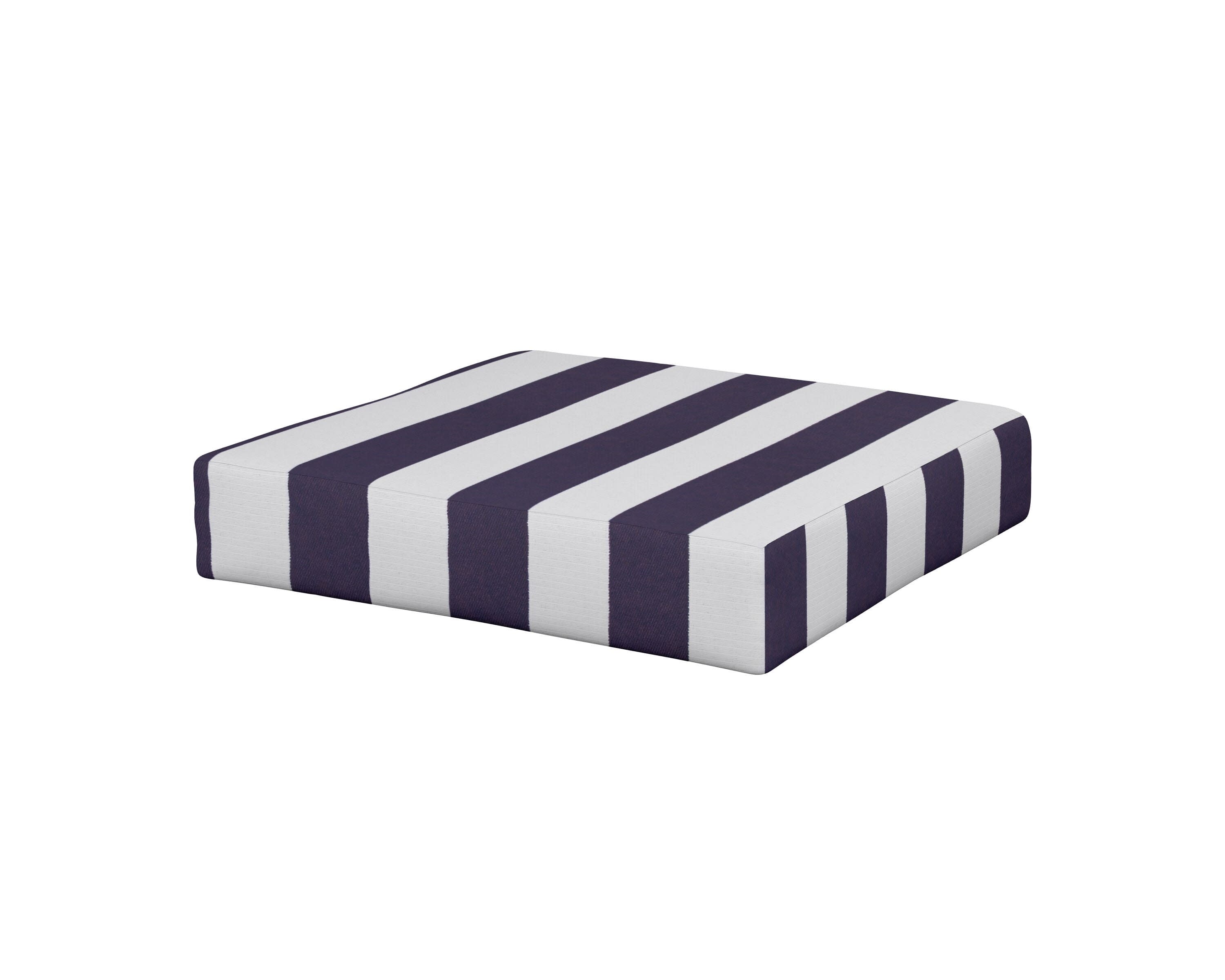 Modular Ottoman Cushion in Cabana Stripe Navy
