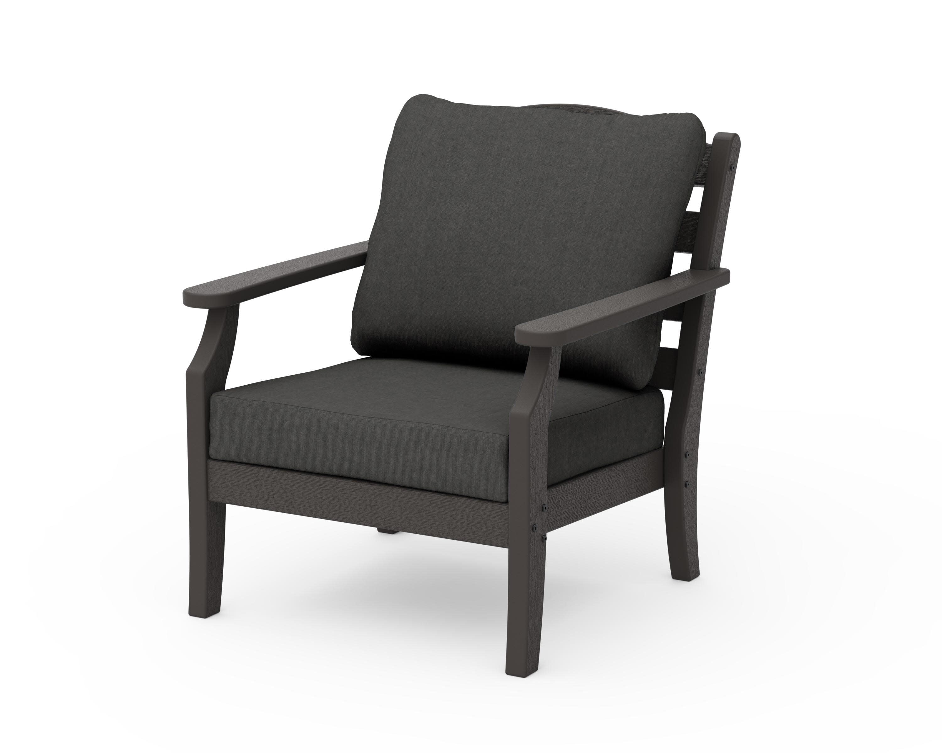 Savannah Deep Seating Chair in Vintage Coffee / Spectrum Carbon