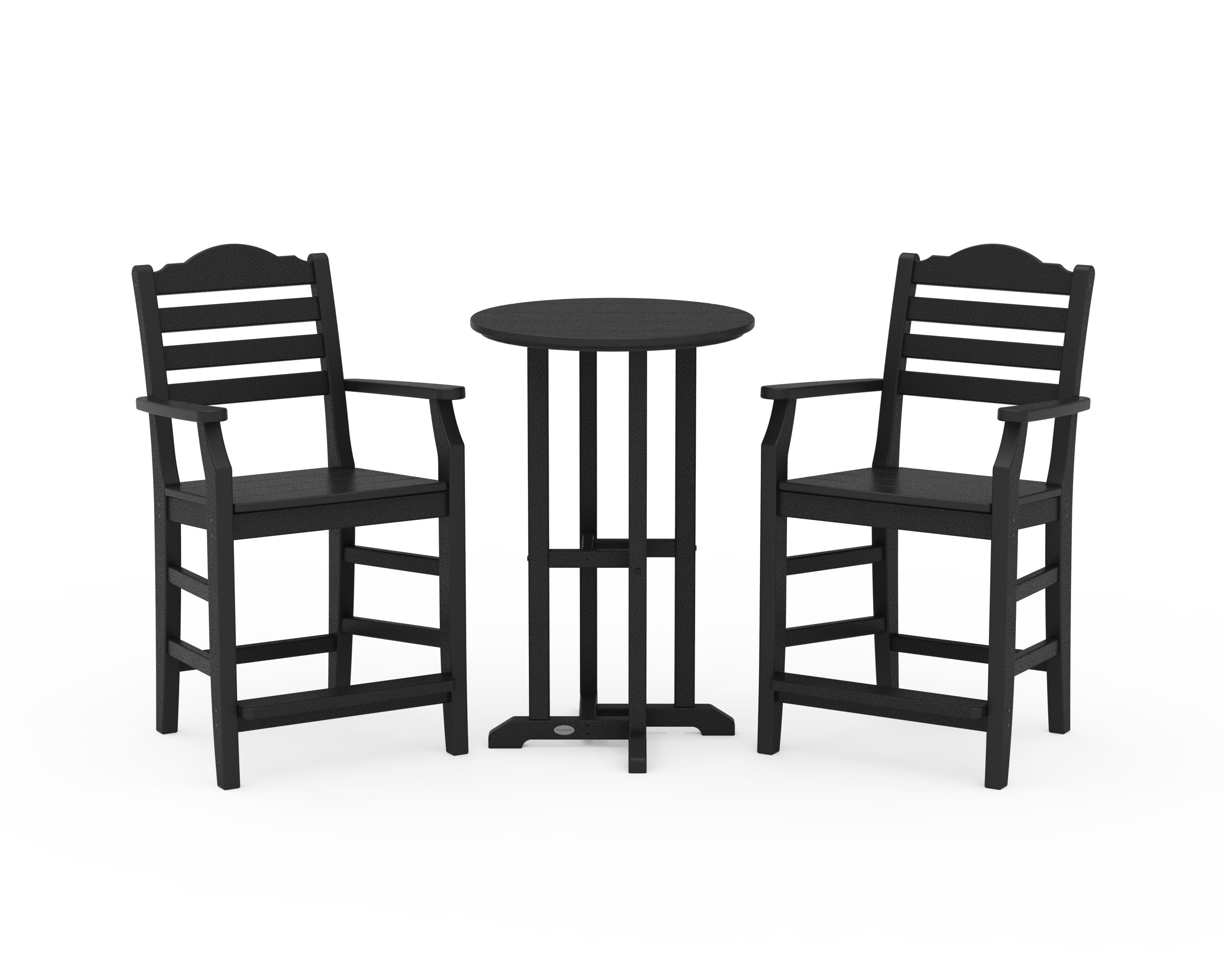 Savannah 3-Piece Farmhouse Counter Set in Black