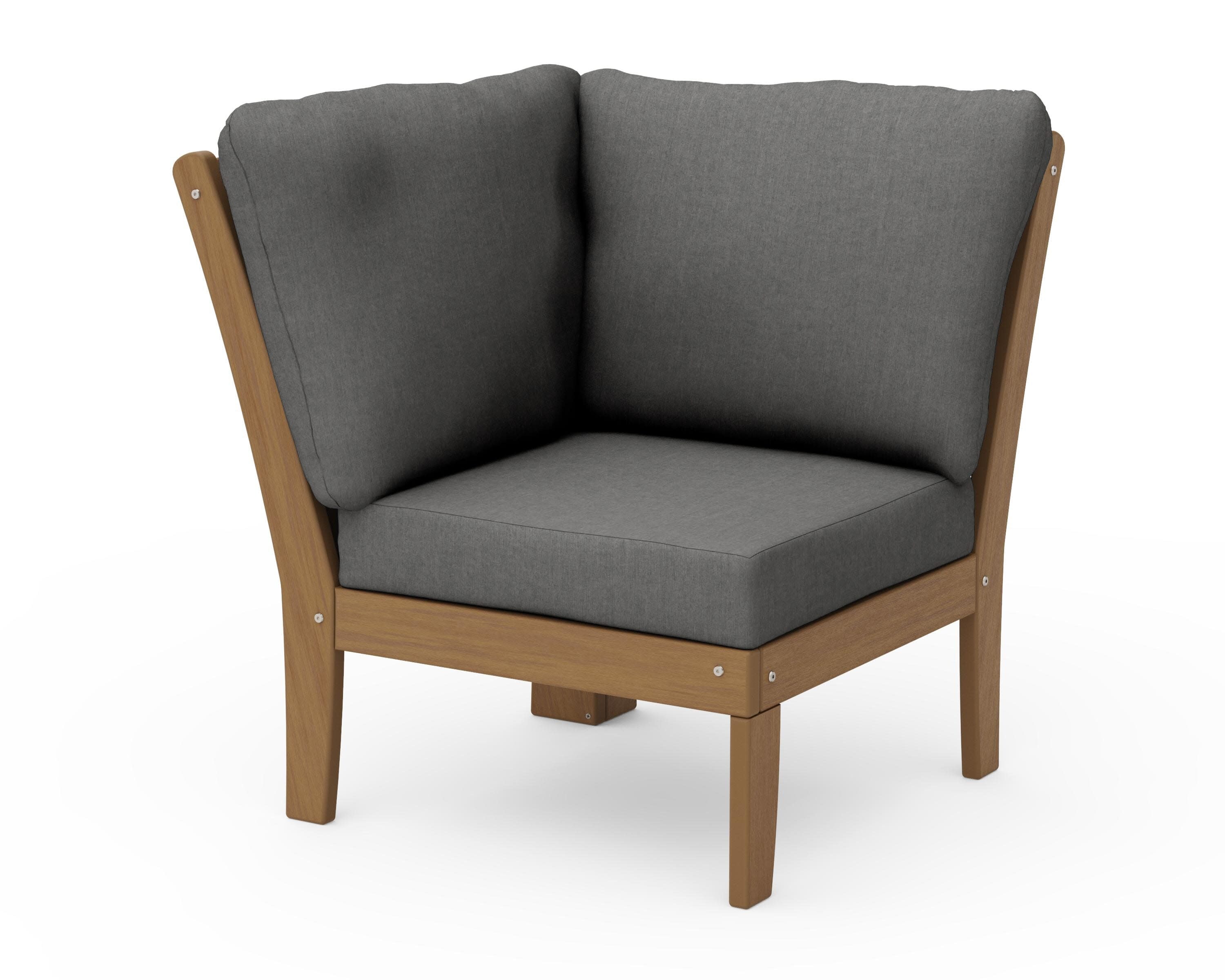 Braxton Modular Corner Chair in Natural / Spectrum Carbon