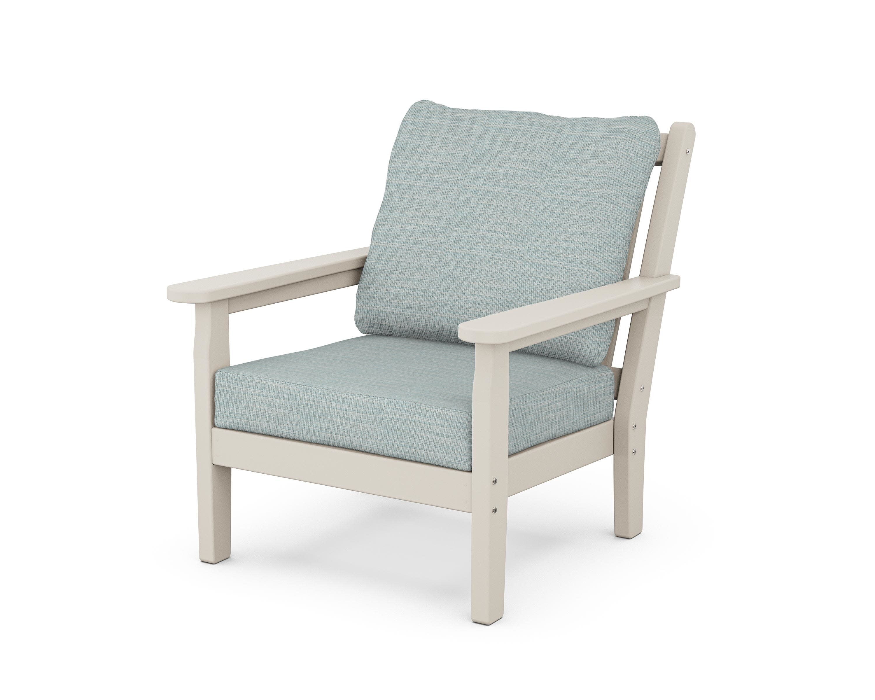 Chippendale Deep Seating Chair in Sand / Soothe Mist