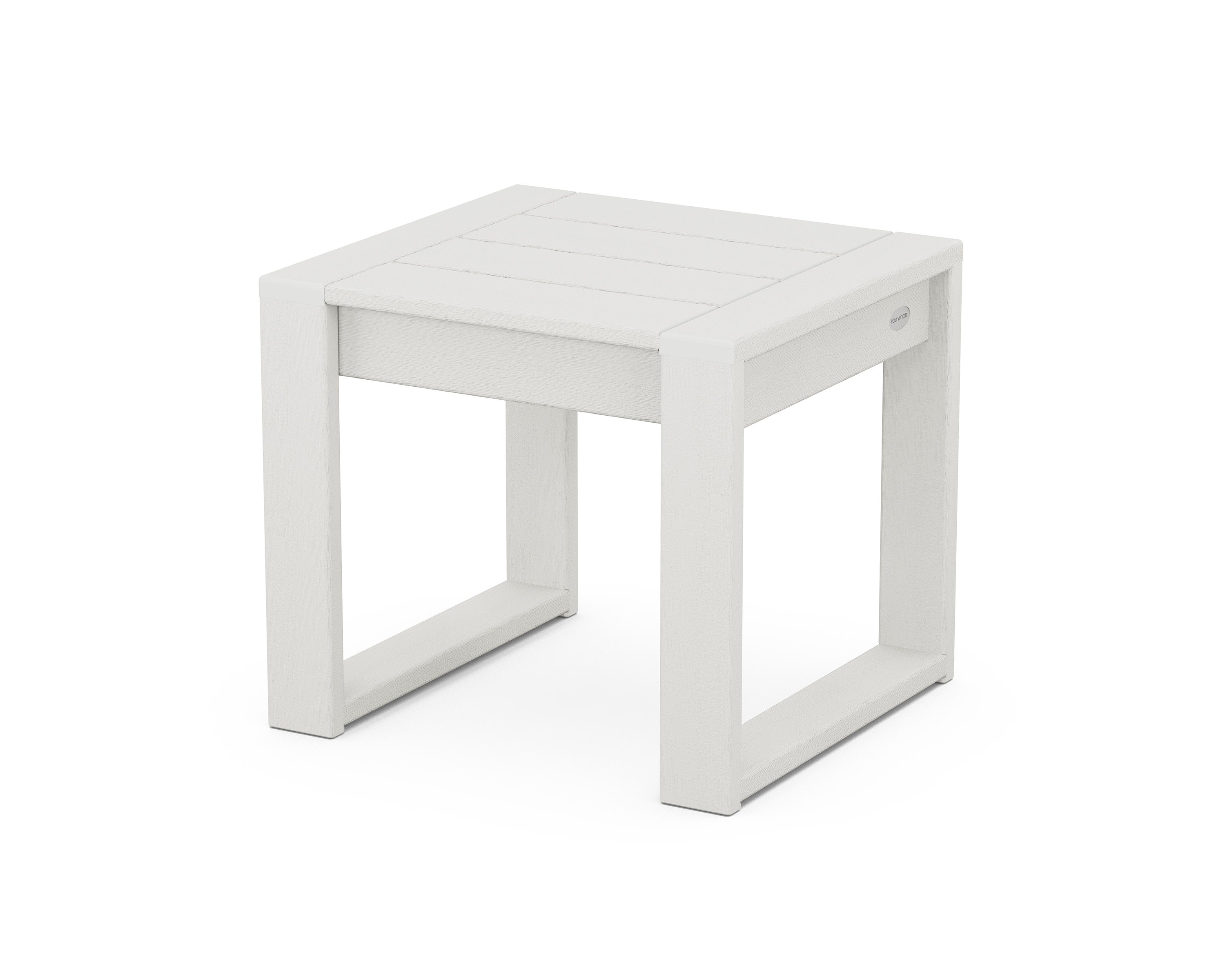 EDGE End Table in Vintage White