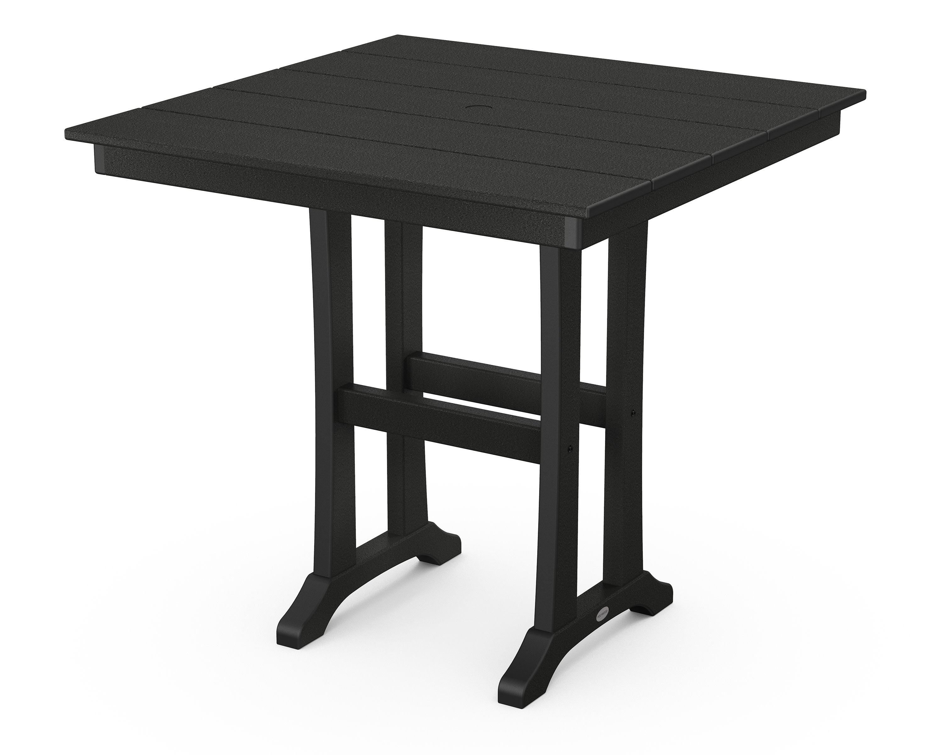 Farmhouse Trestle 37" Counter Table in Black