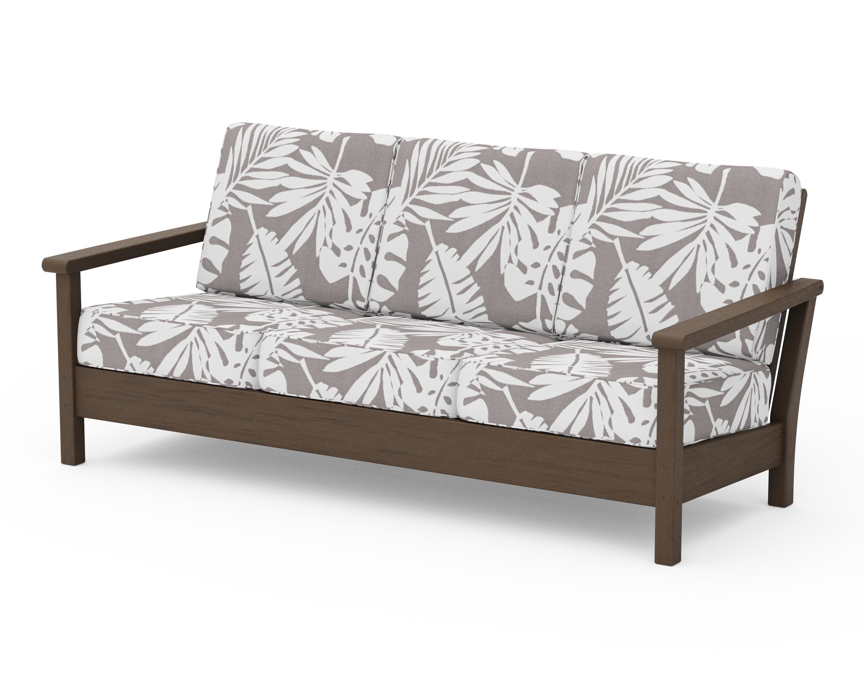 Harbour Deep Seating Sofa in Kona / Leaf Grey Mist