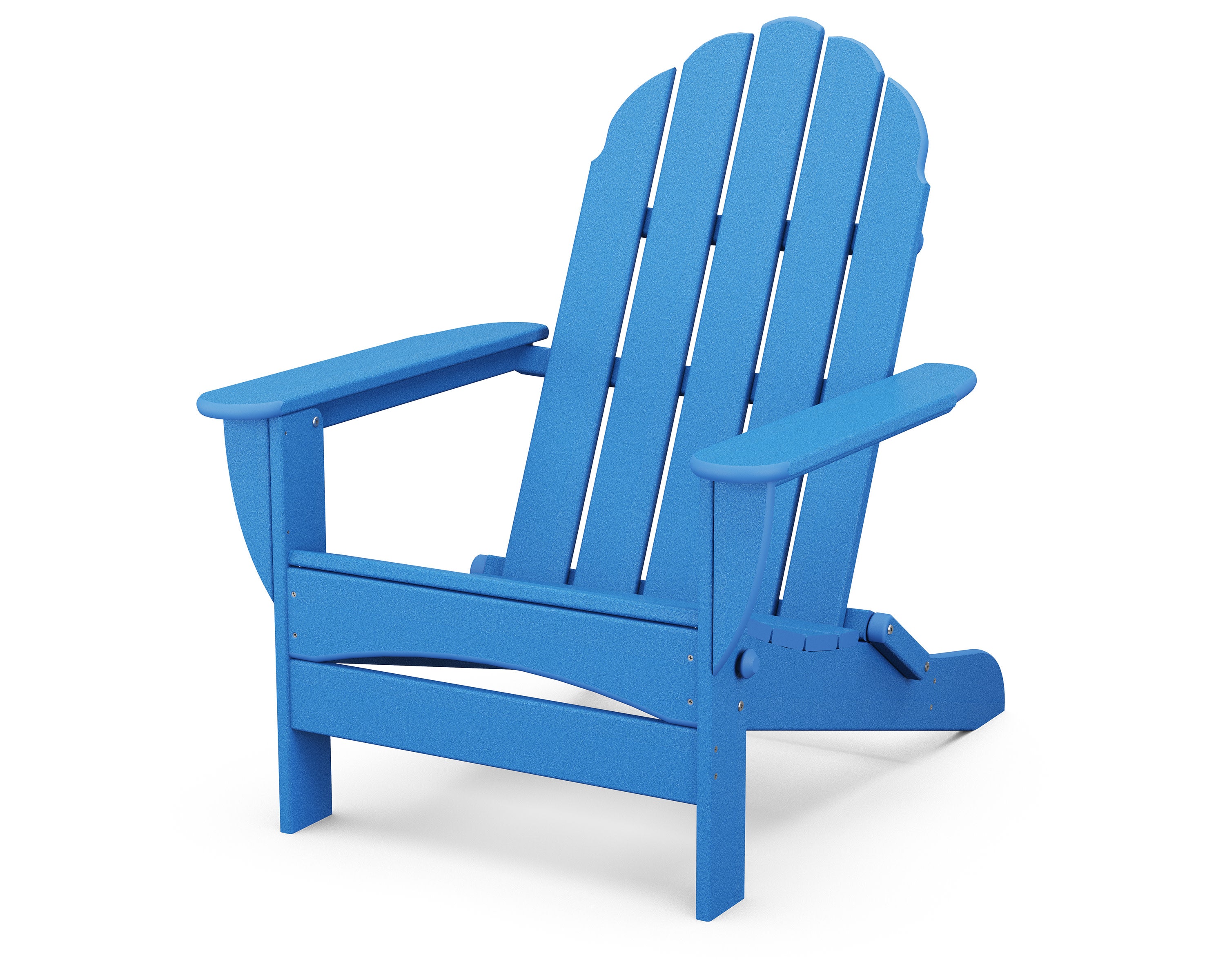 Classic Oversized Folding Adirondack Chair in Pacific Blue