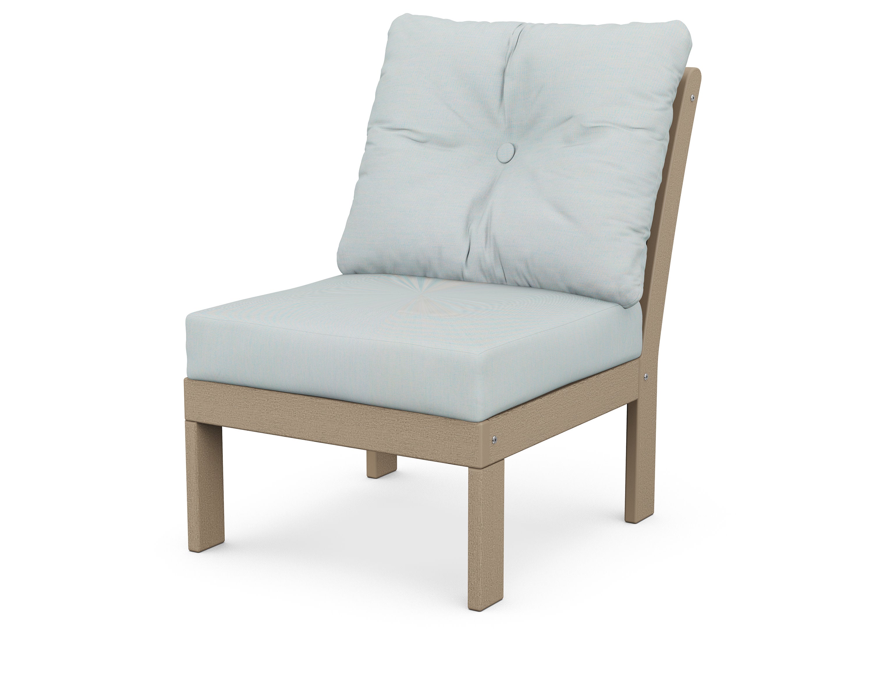 Vineyard Modular Armless Chair in Vintage Sahara / Spa