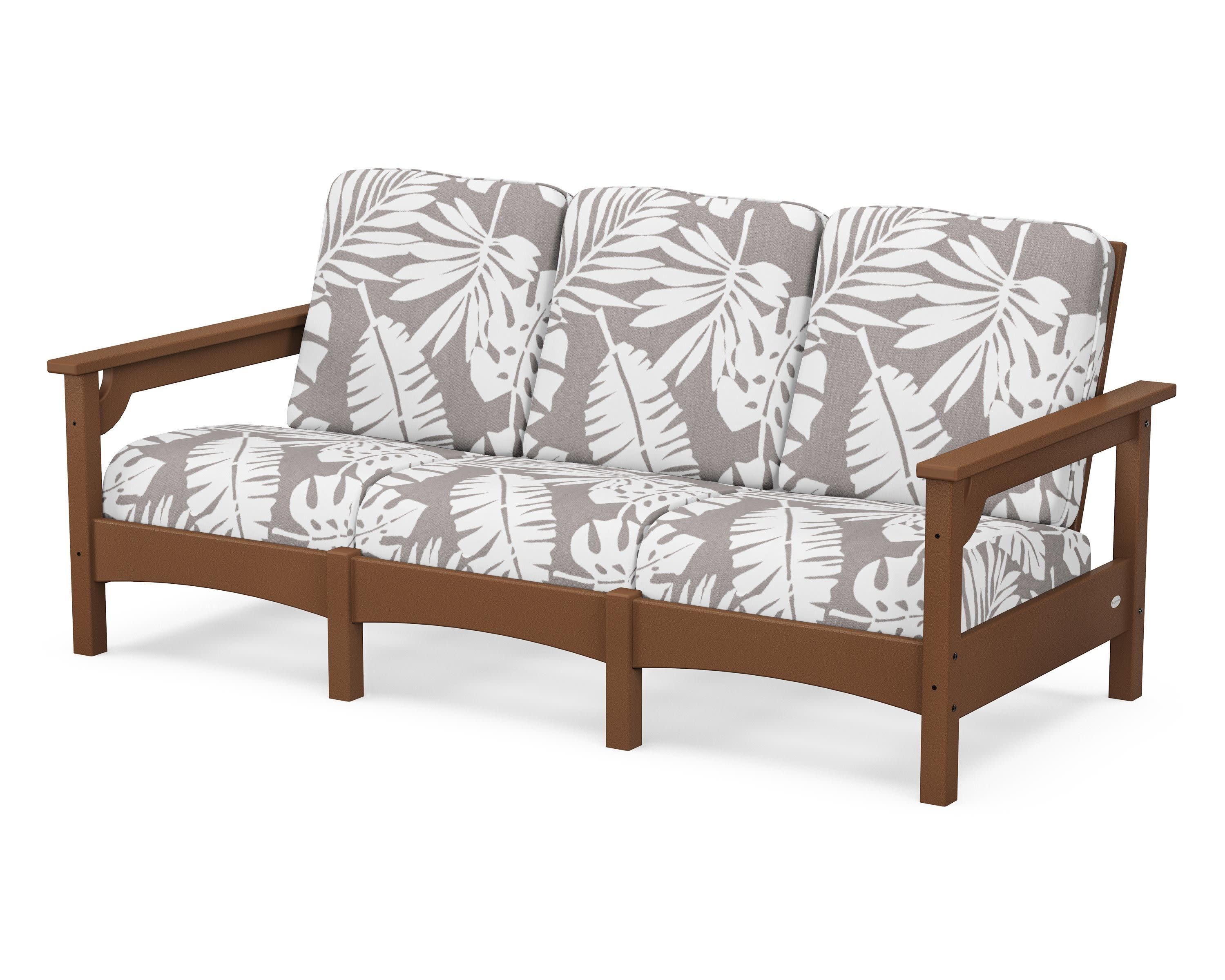 Club Sofa in Teak / Leaf Grey Mist