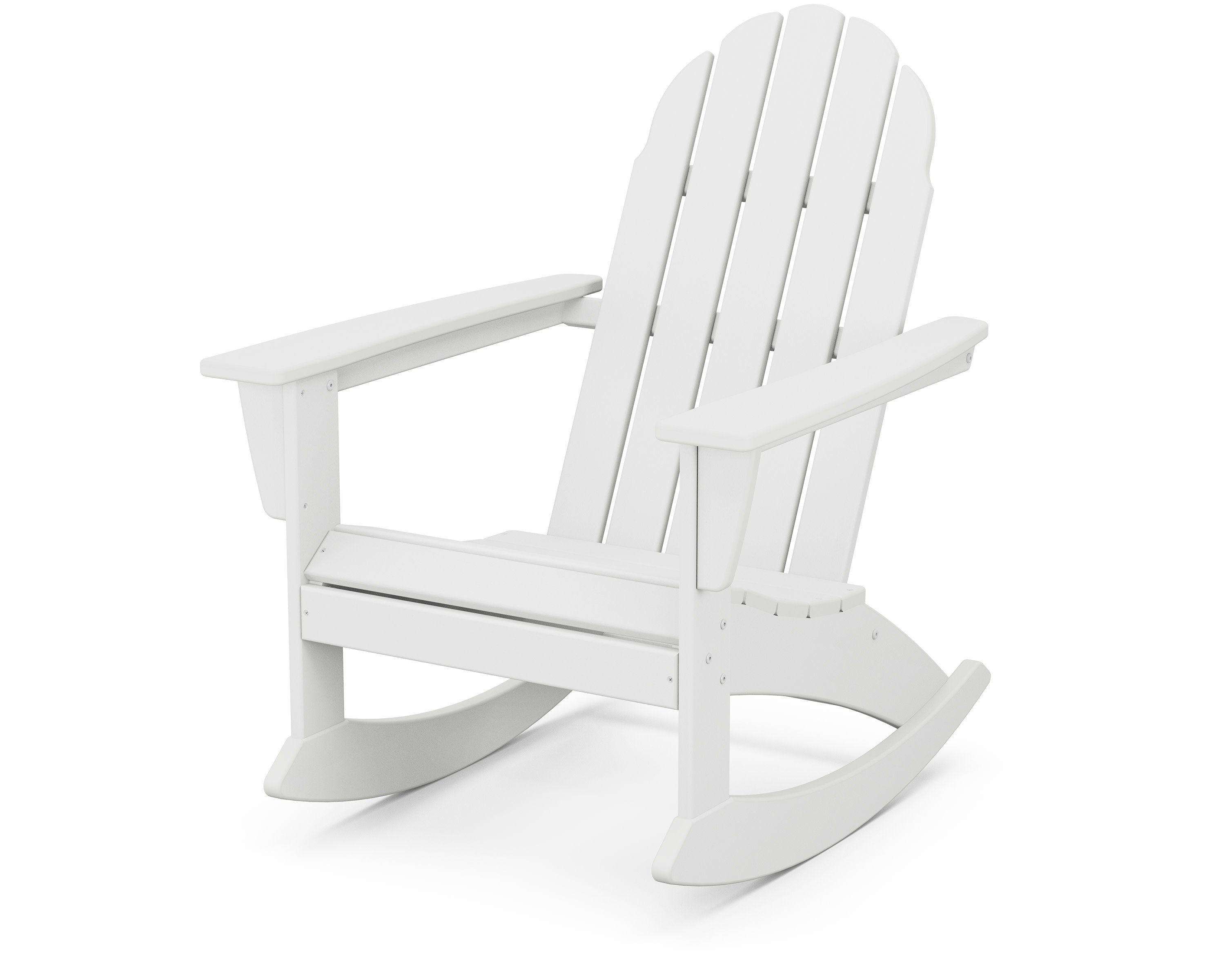 Vineyard Adirondack Rocking Chair in White