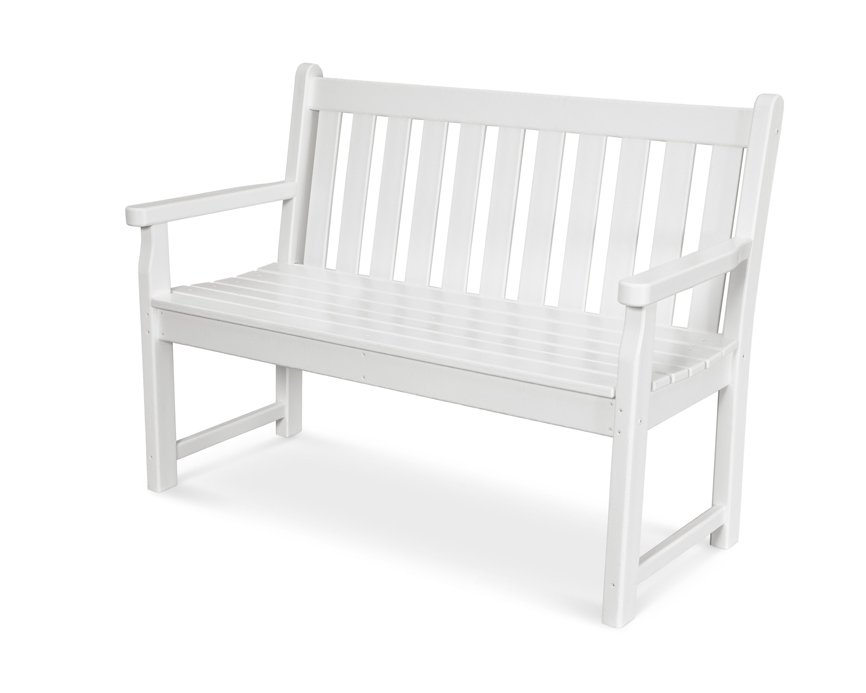 Traditional Garden 48" Bench in White