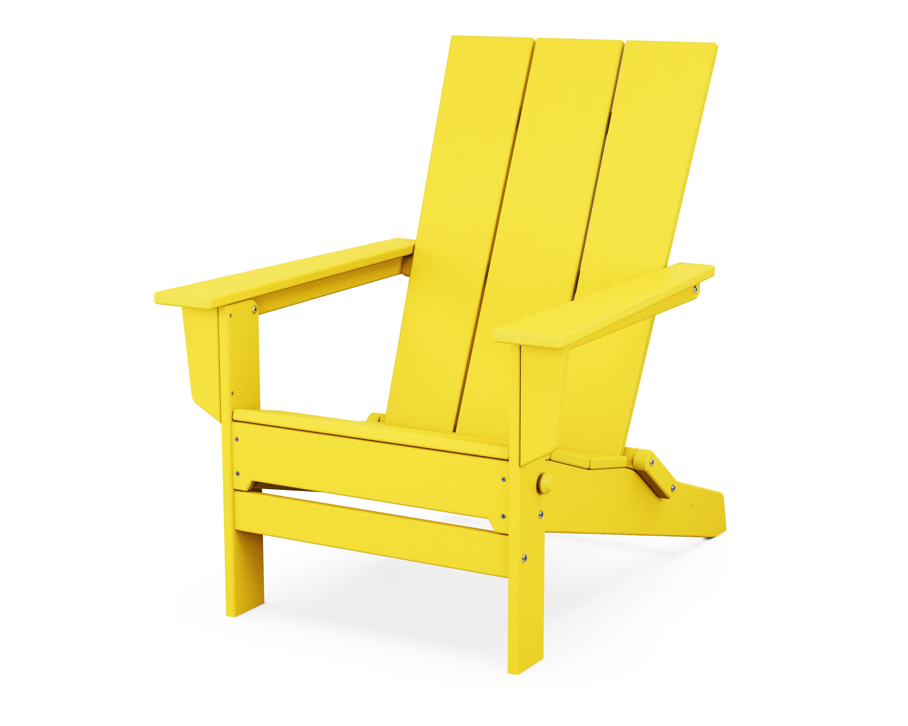 Modern Studio Folding Adirondack Chair in Lemon