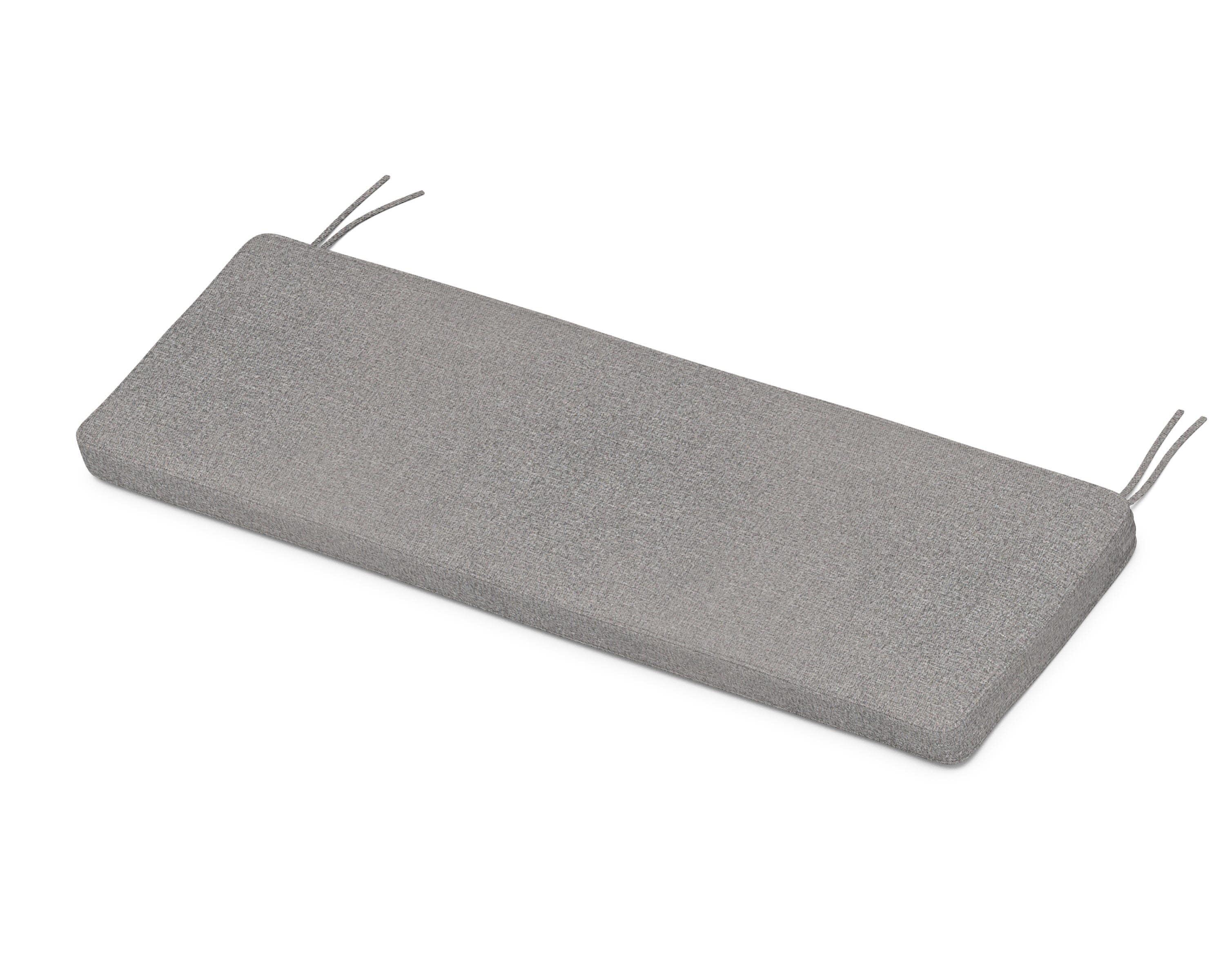 Chinoiserie Bench Seat Cushion in Grey Mist