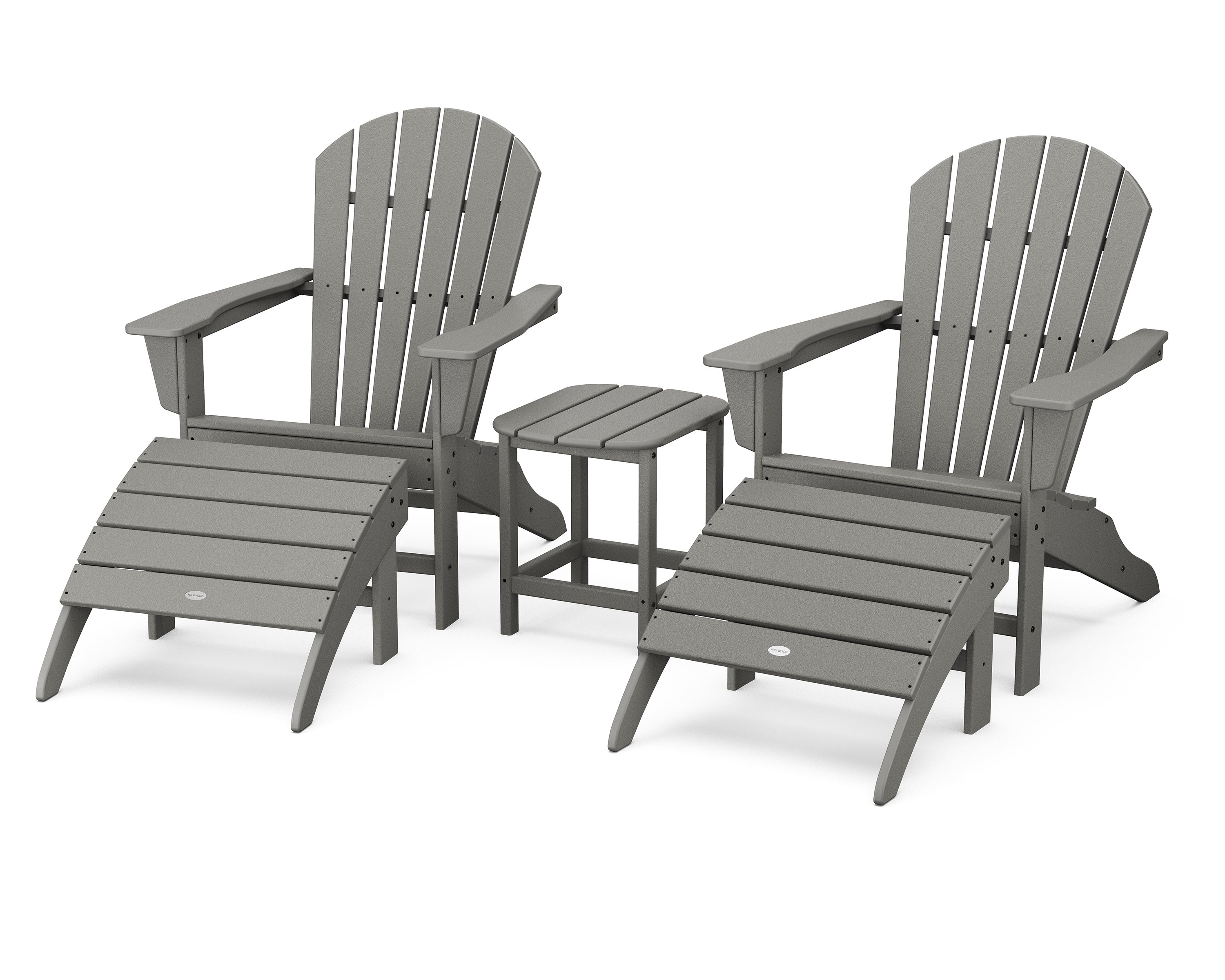 South Beach Adirondack 5-Piece Set in Slate Grey