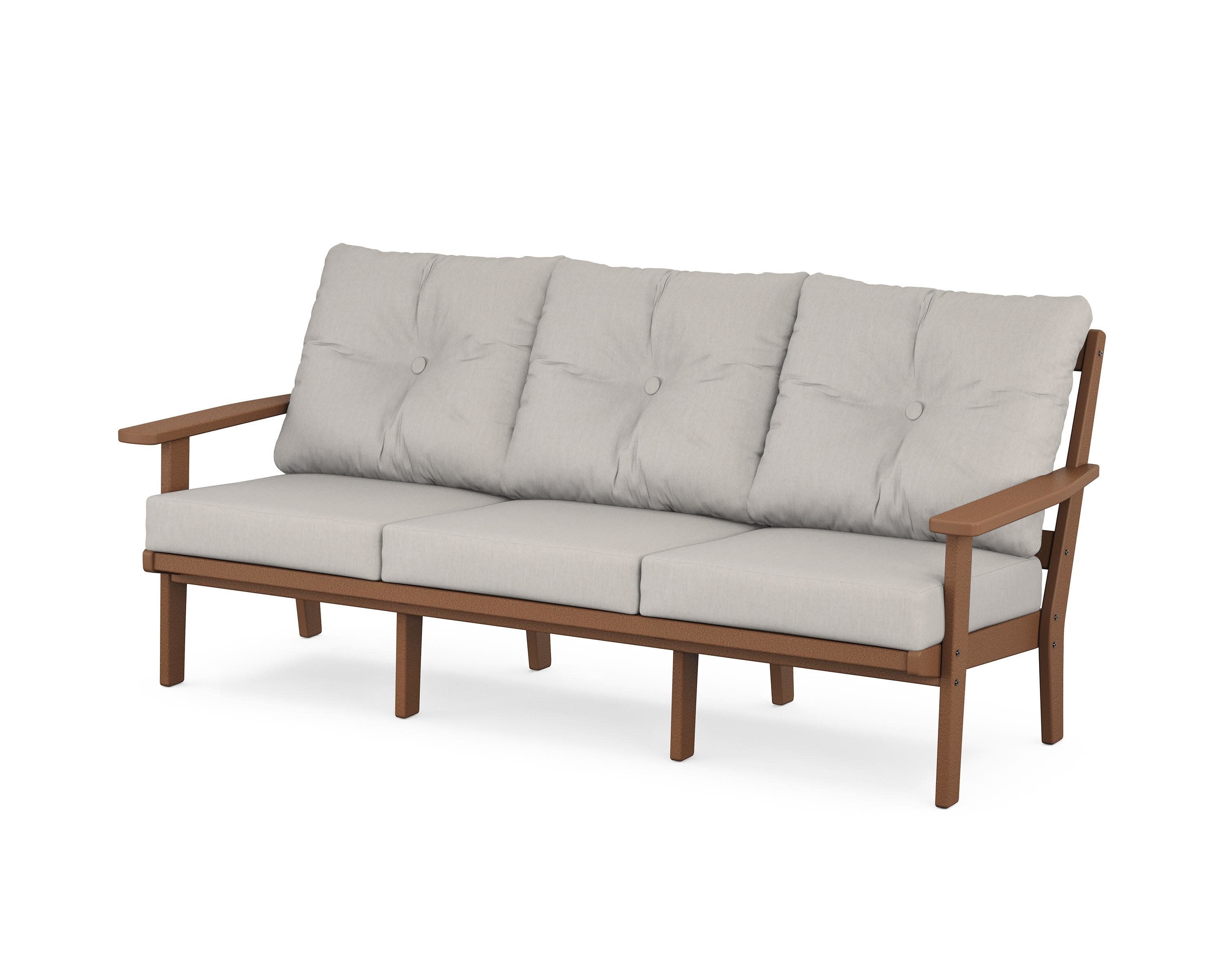 Oxford Deep Seating Sofa in Teak / Cast Ash