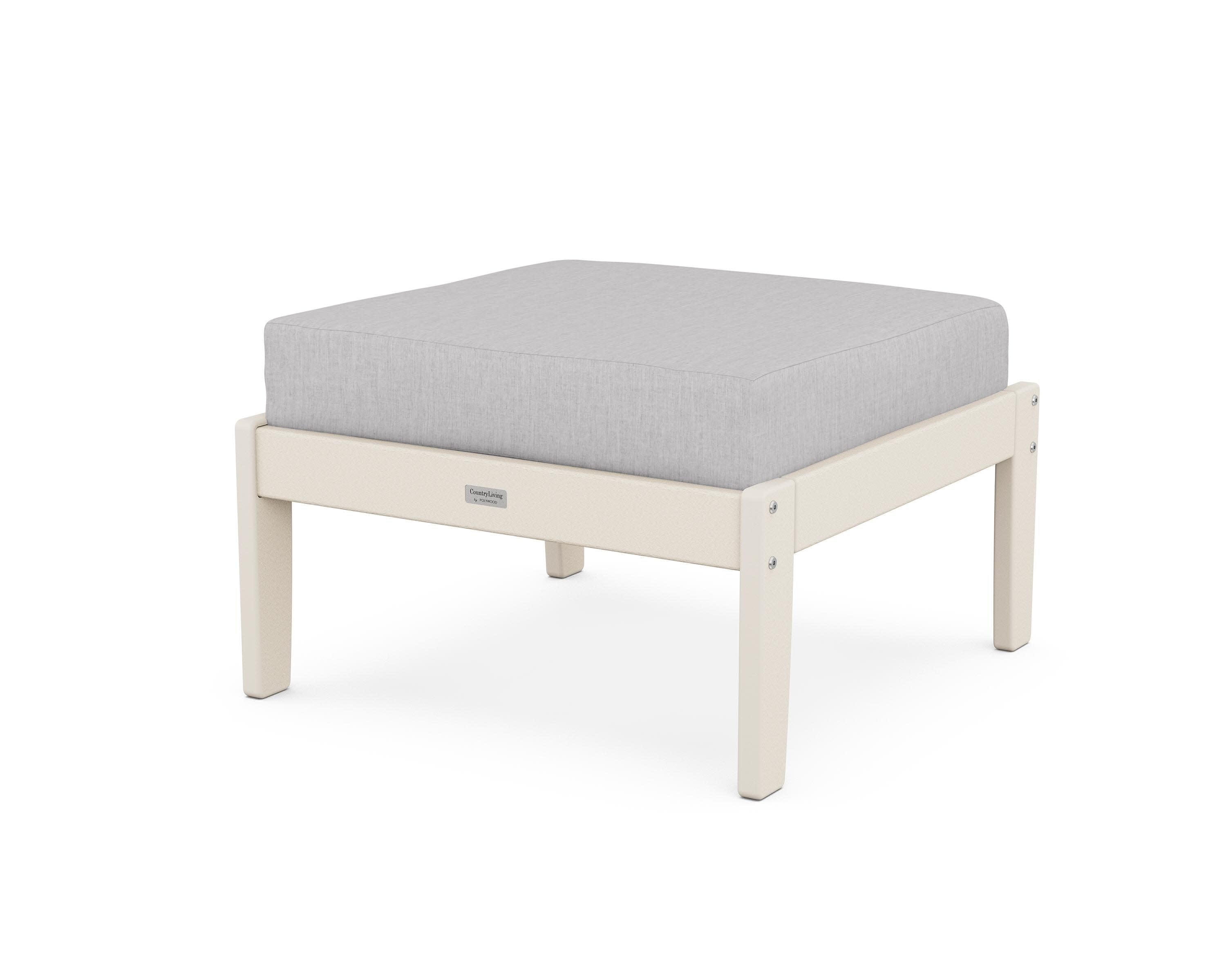 Cottage Deep Seating Ottoman in Sand / Granite