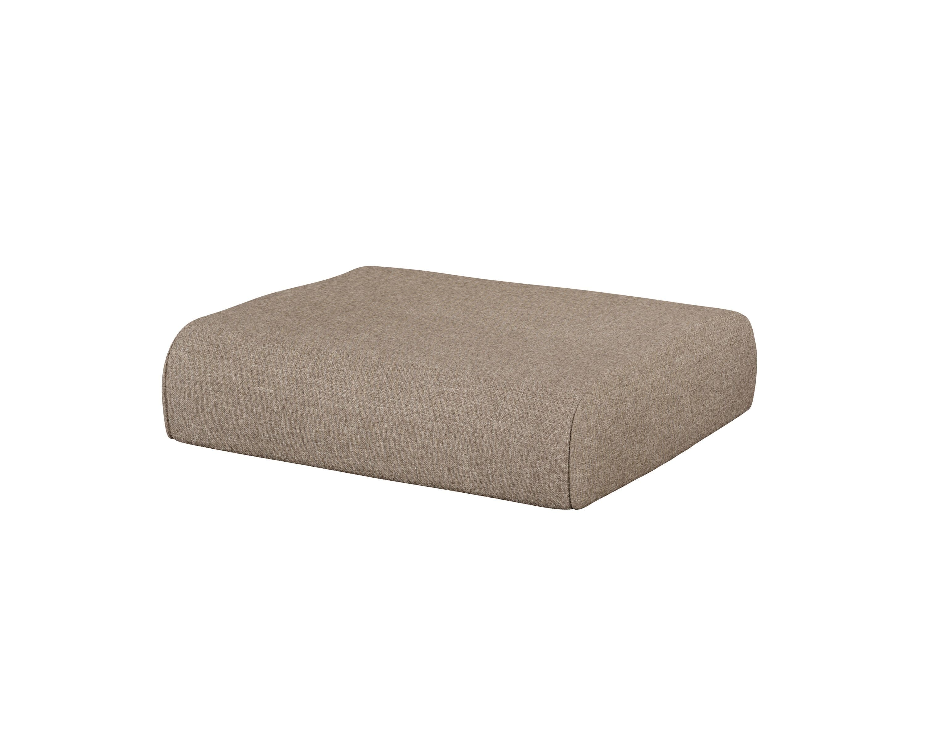 Club Ottoman Cushion in Spiced Burlap