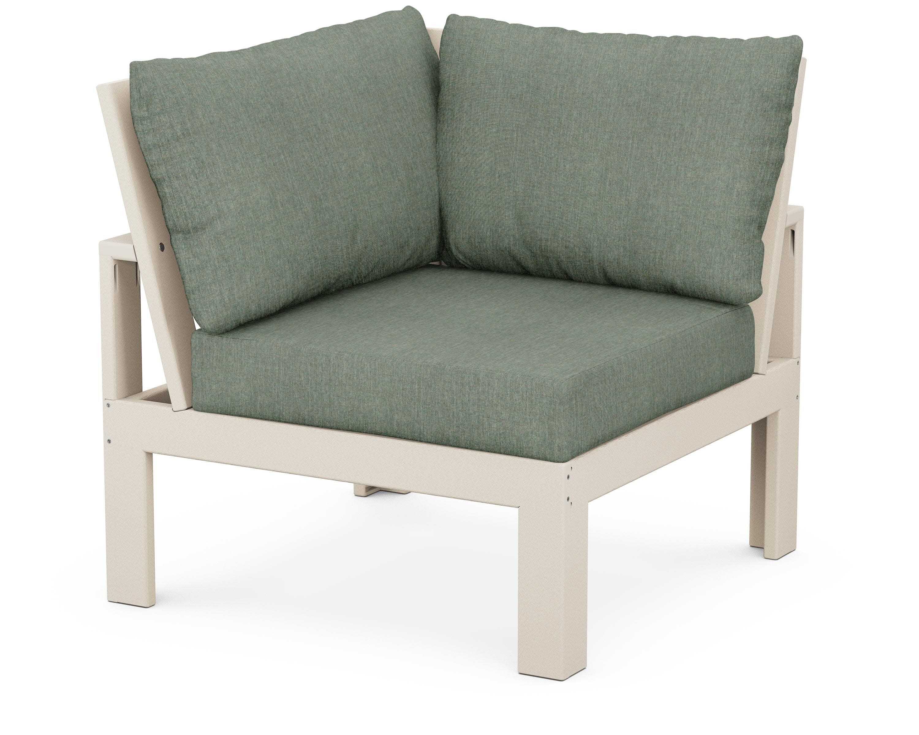 Modular Corner Chair in Sand / Cast Sage