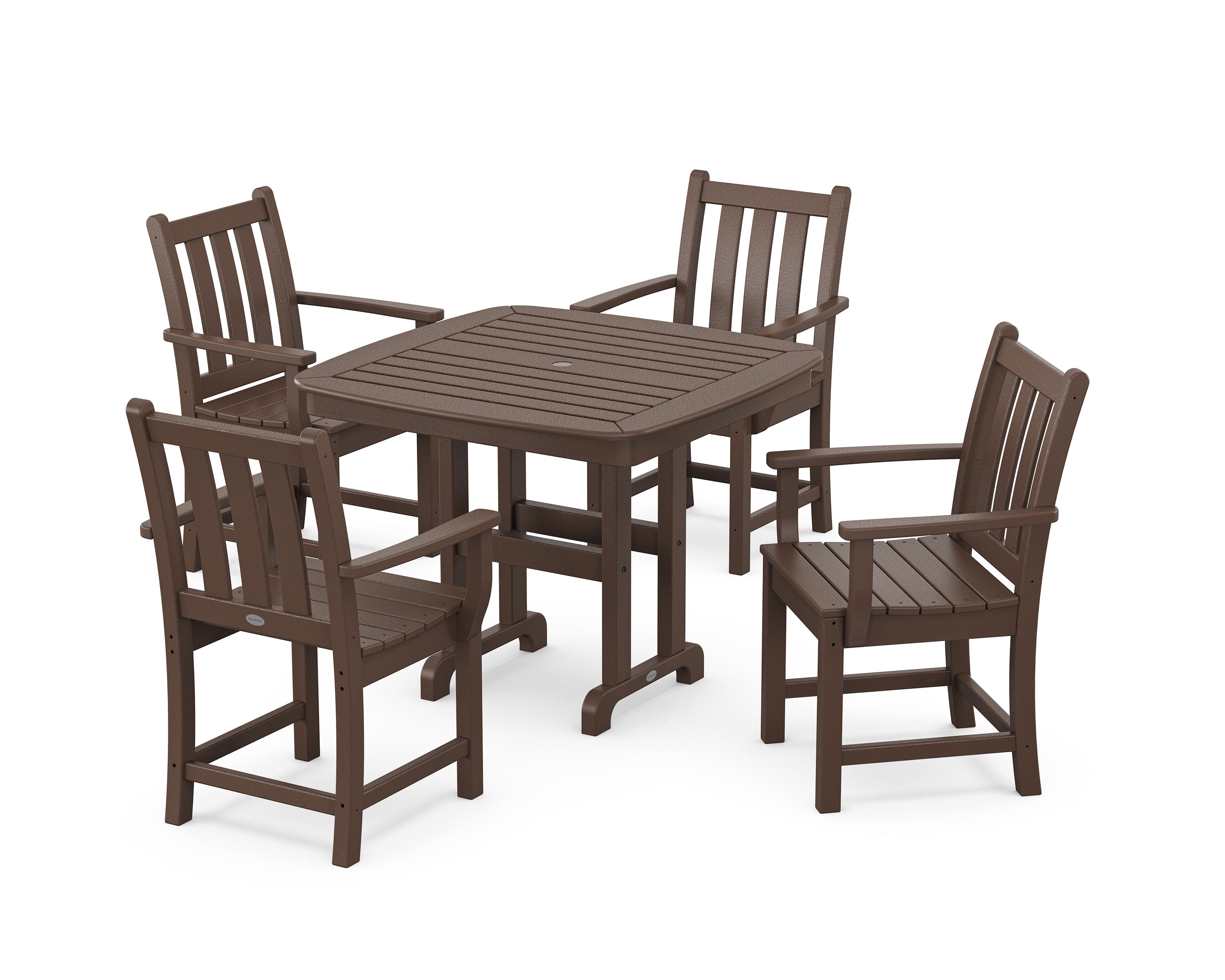 Traditional Garden 5-Piece Dining Set in Mahogany