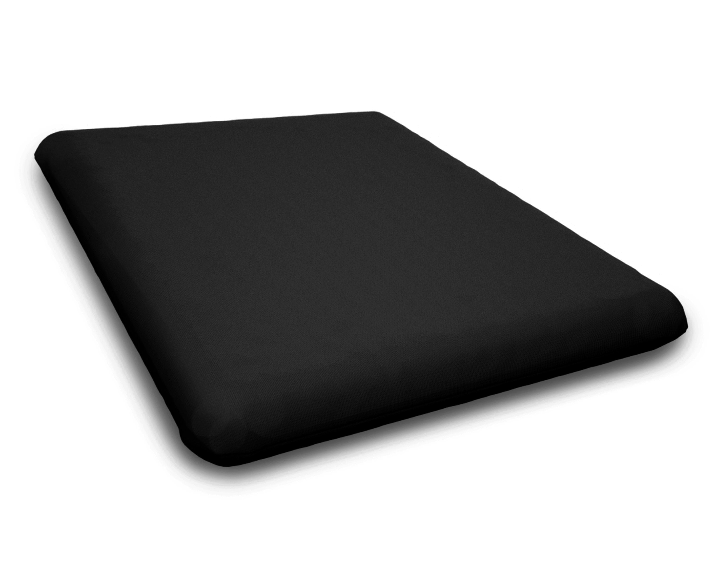 Seat Cushion - 17.5"D x 20"W x 2.5"H in Canvas Black