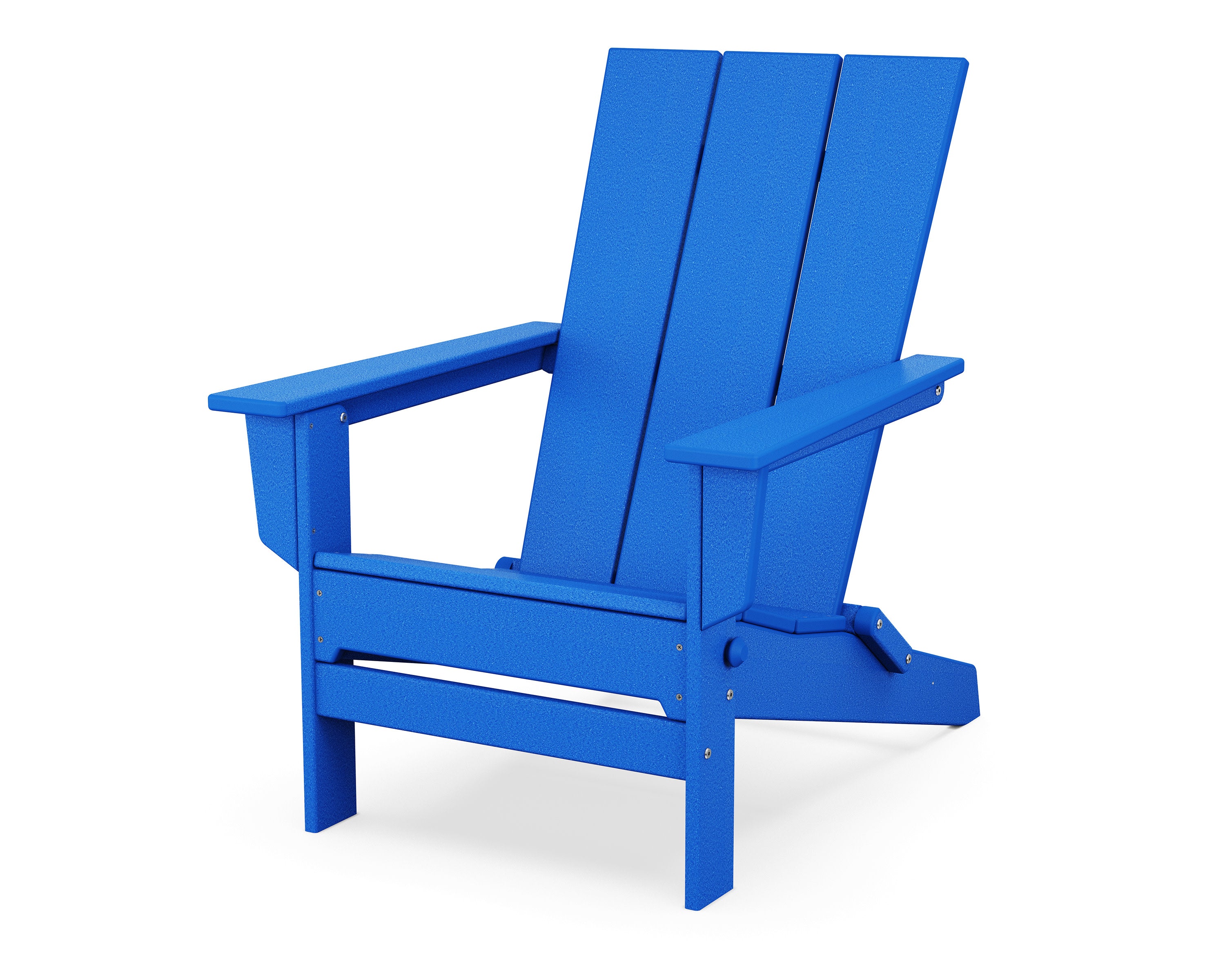 Modern Studio Folding Adirondack Chair in Pacific Blue