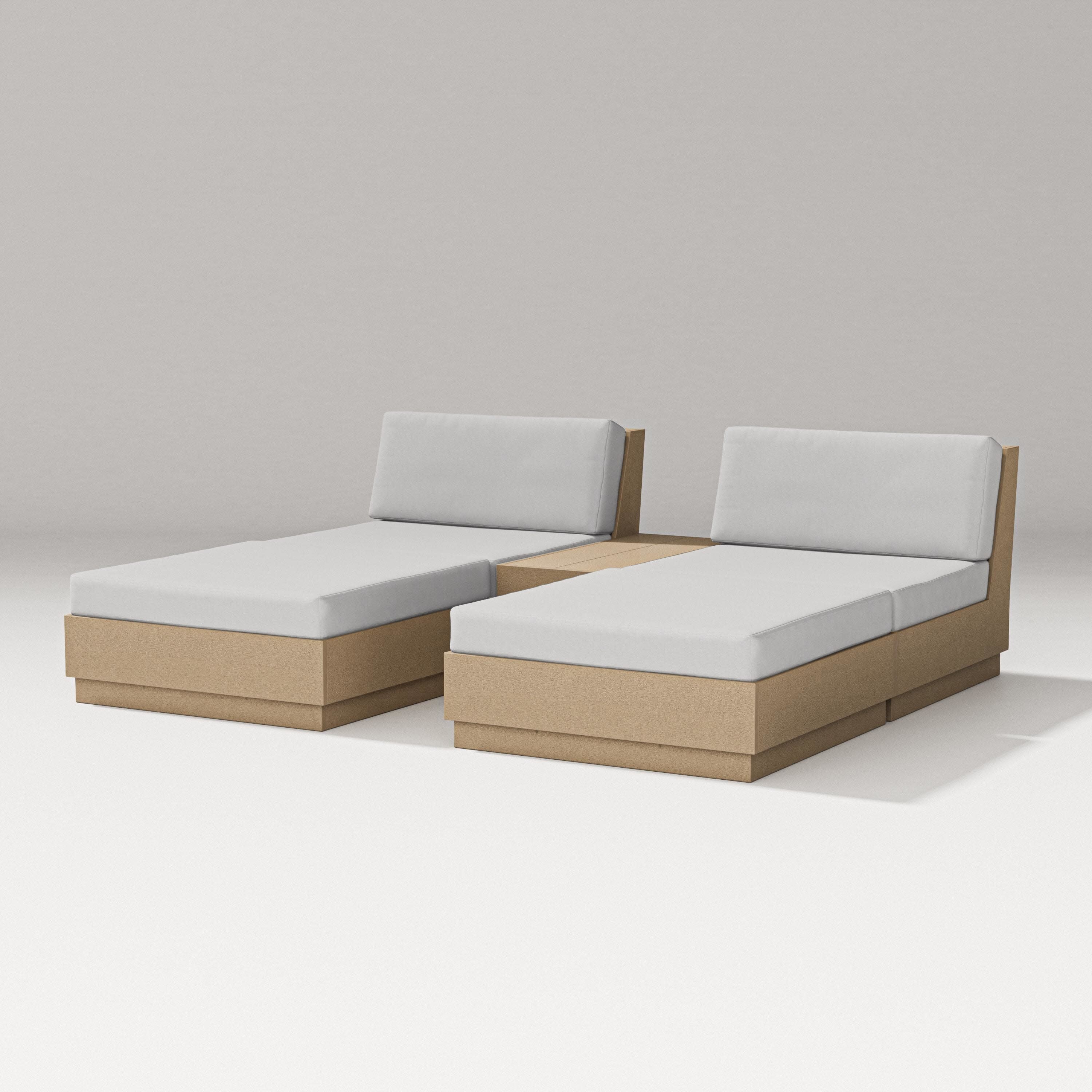 Elevate Double Chaise Set in Vintage Sahara / Diamond in the Rough