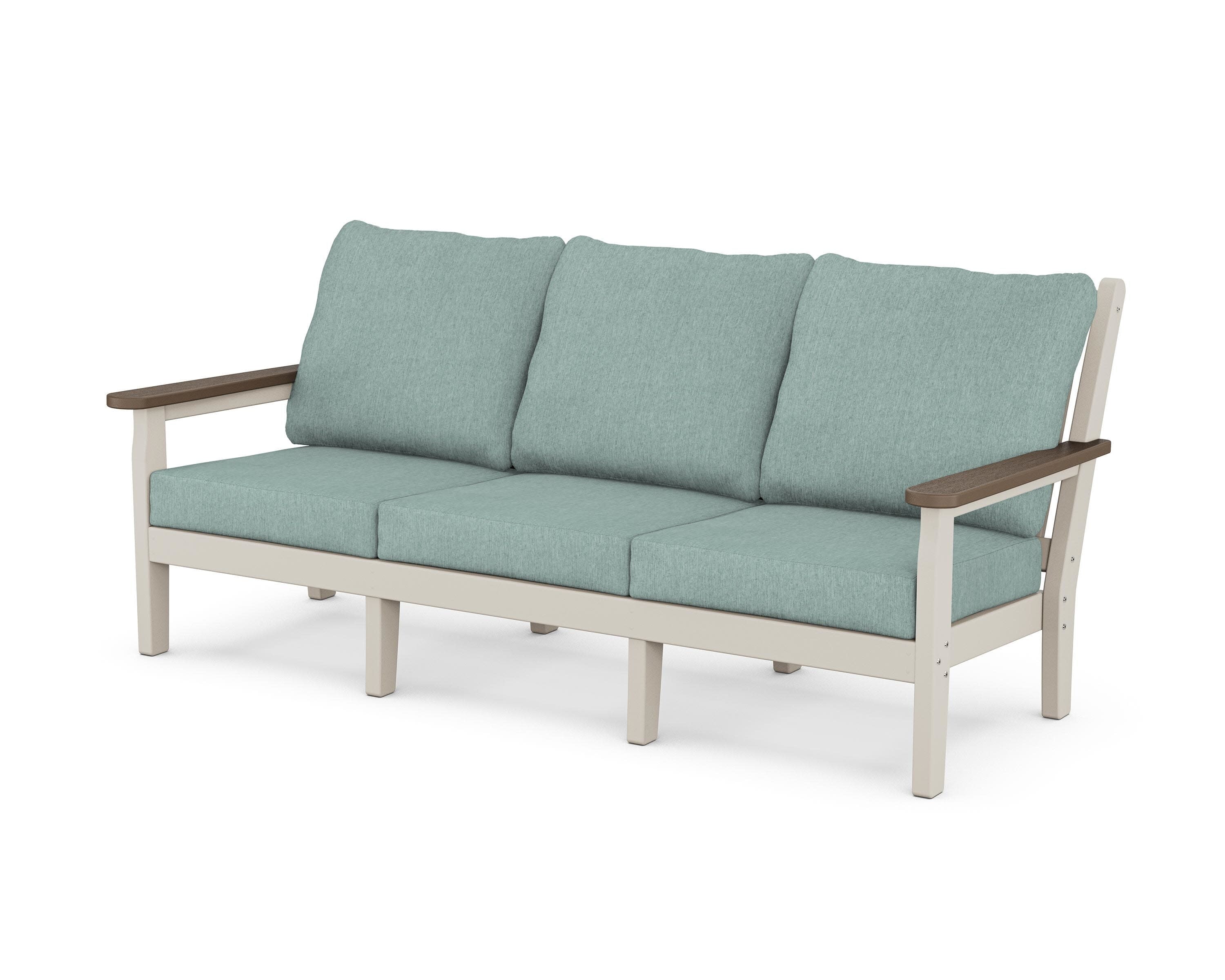 Chippendale Deep Seating Sofa in Sand / Kona / Glacier Spa