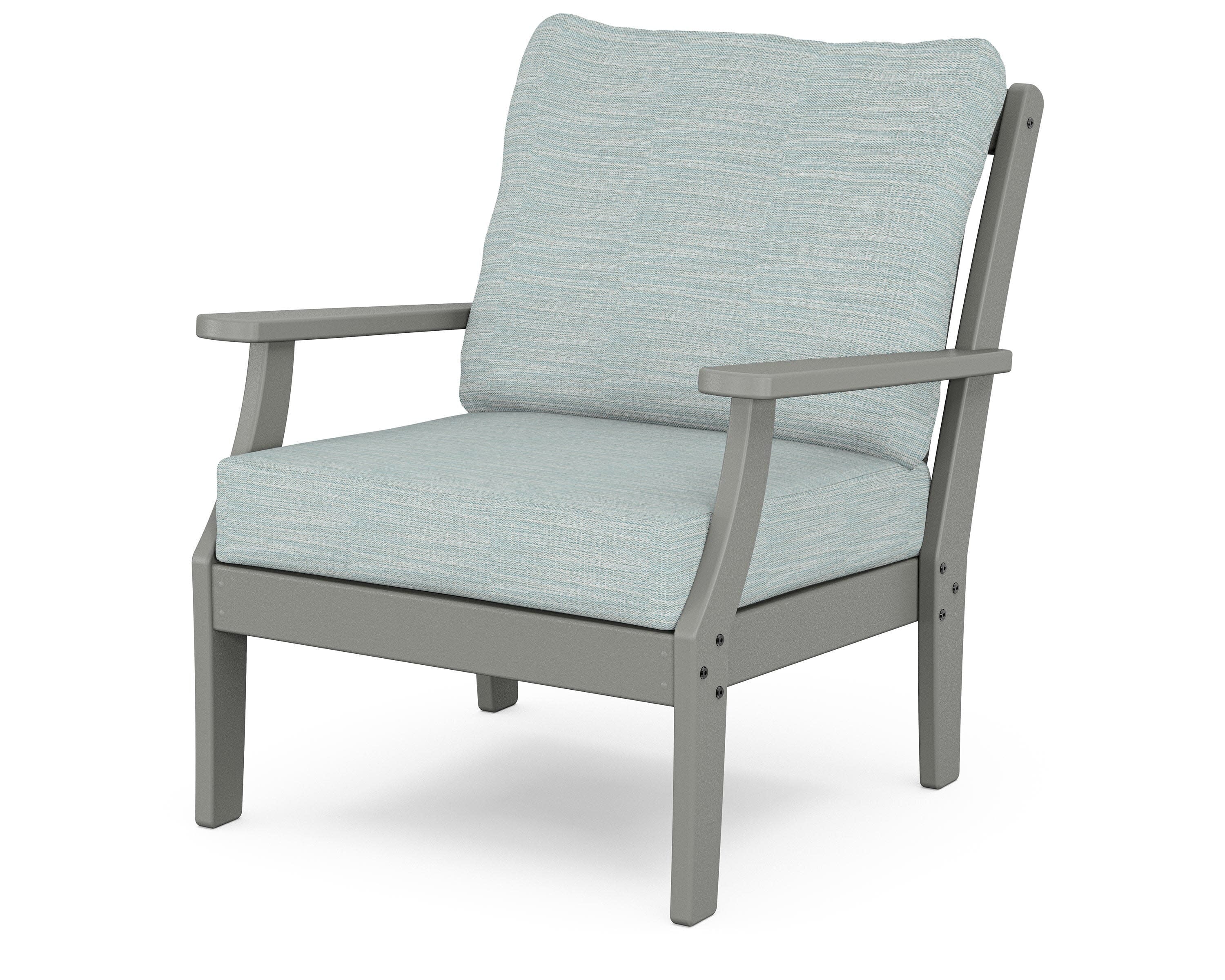 Braxton Deep Seating Chair in Slate Grey / Soothe Mist