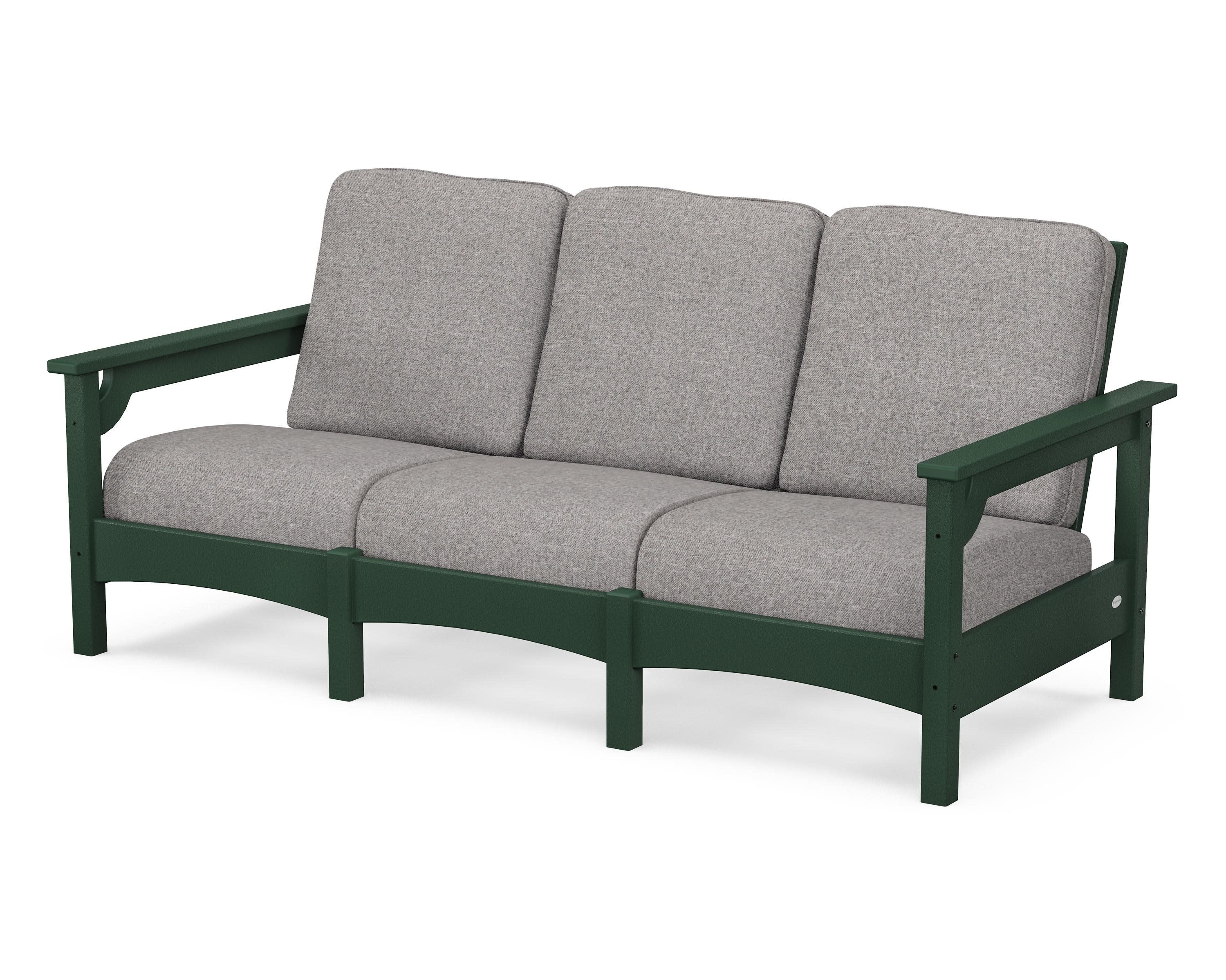 Club Sofa in Green / Grey Mist