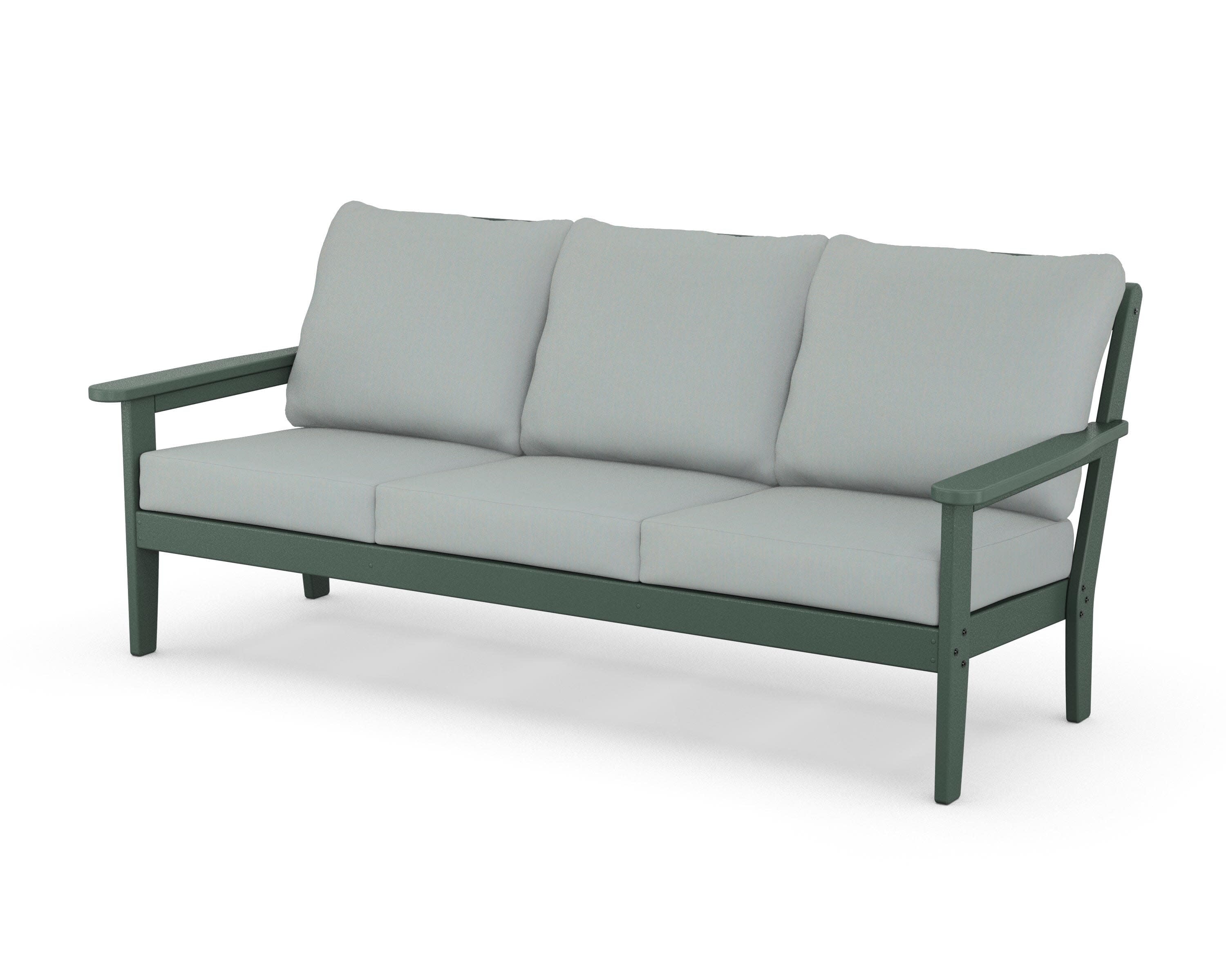 Cottage Deep Seating Sofa in Green / Spa