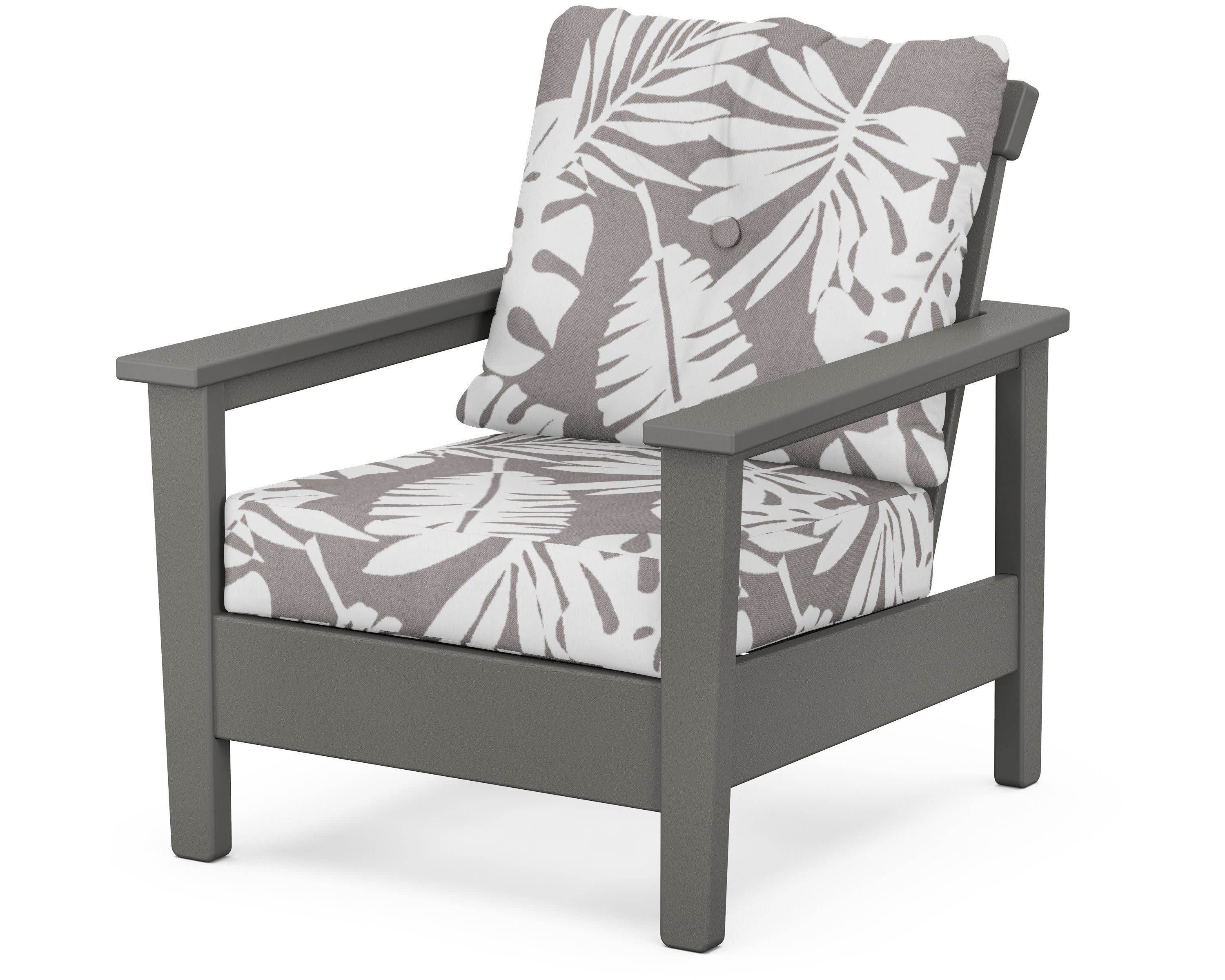 Prescott Deep Seating Chair in Slate Grey / Leaf Grey Mist