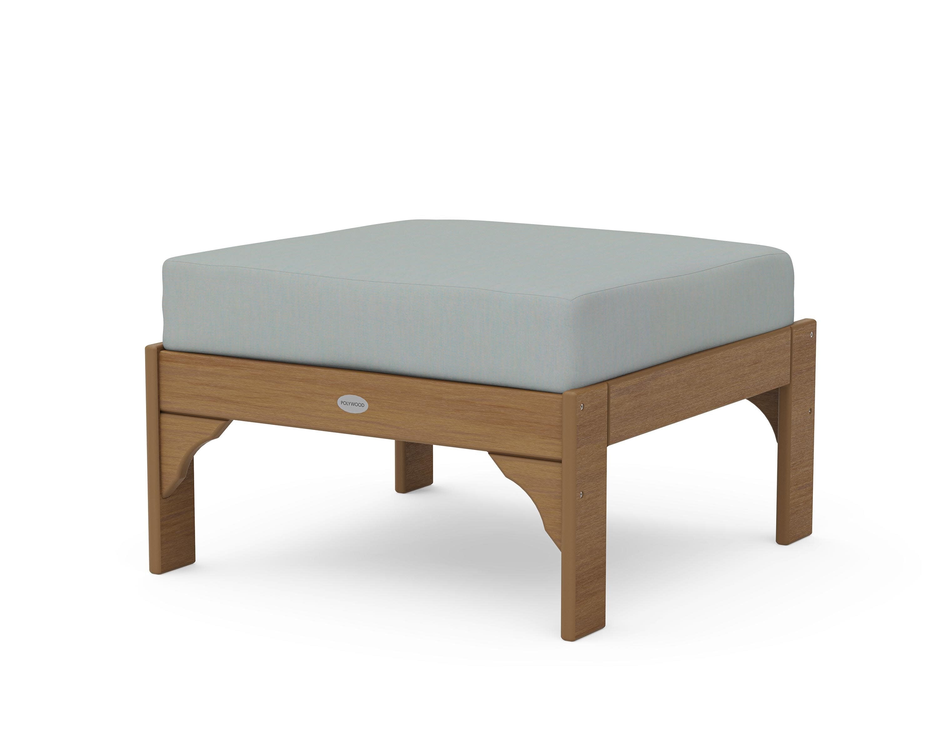 Vineyard Deep Seating Ottoman in Natural / Spa
