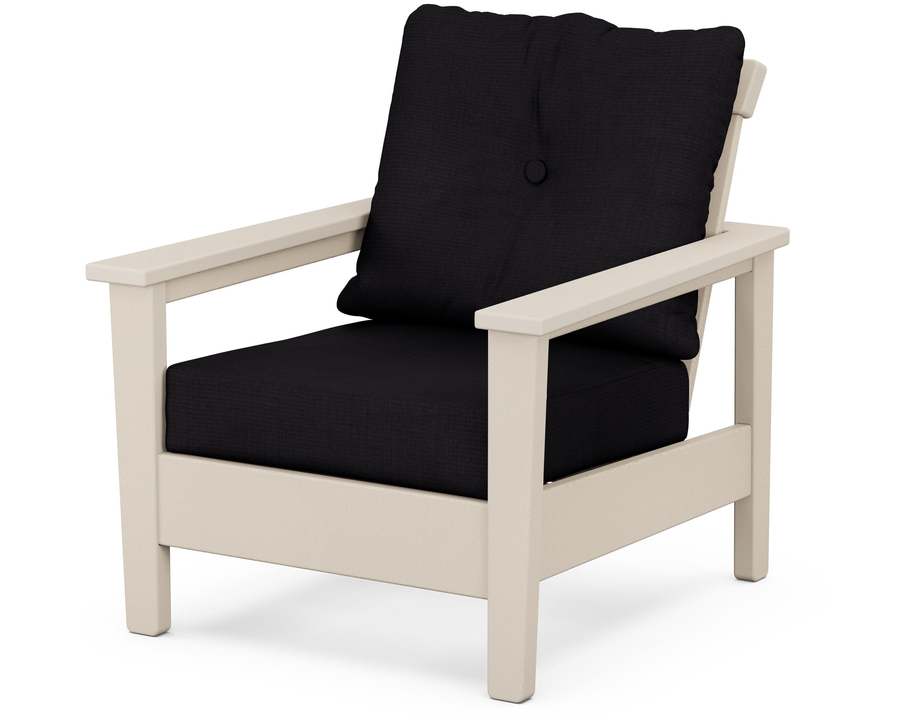 Prescott Deep Seating Chair in Sand / Midnight Linen