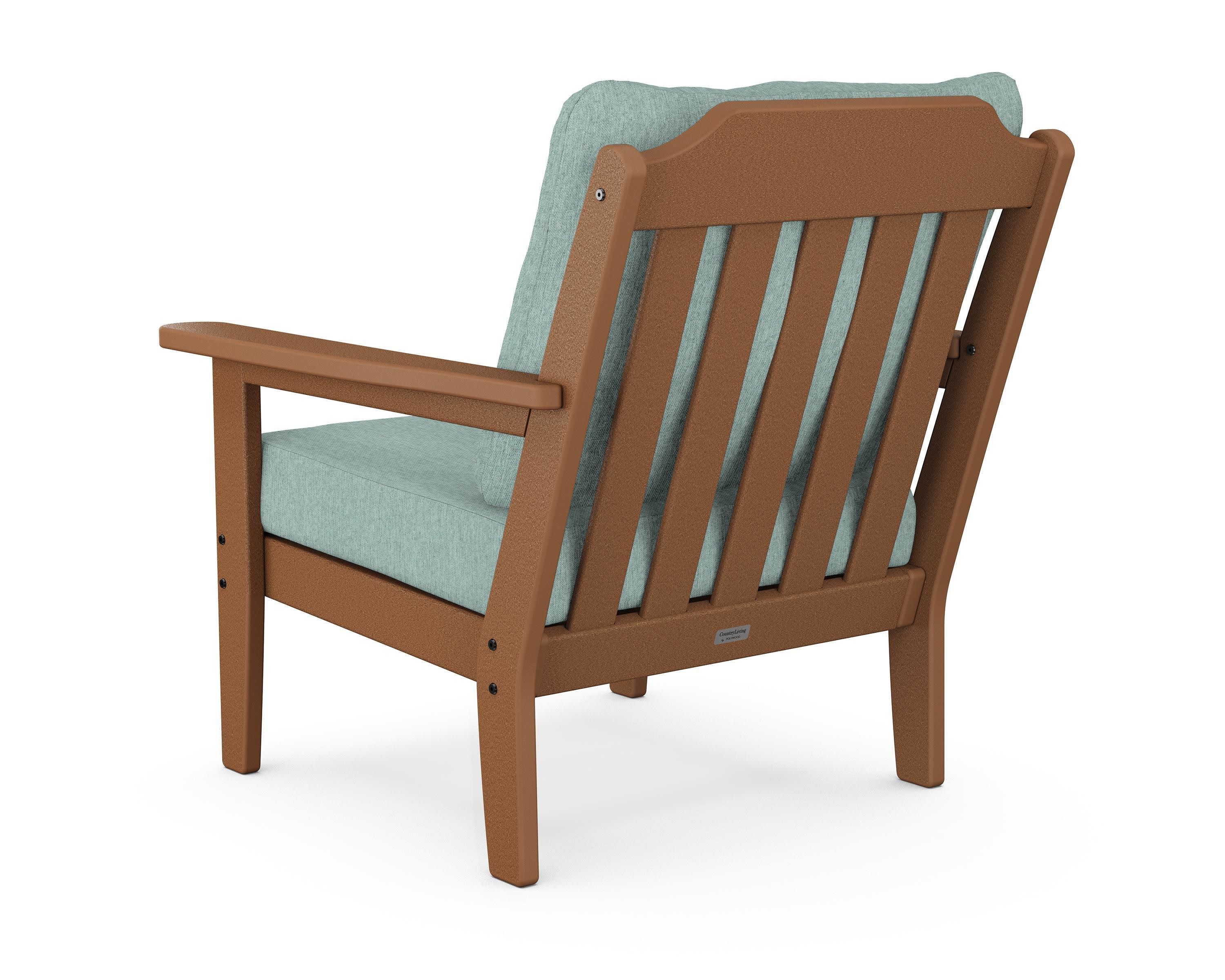 Cottage Deep Seating Chair in Teak / Glacier Spa