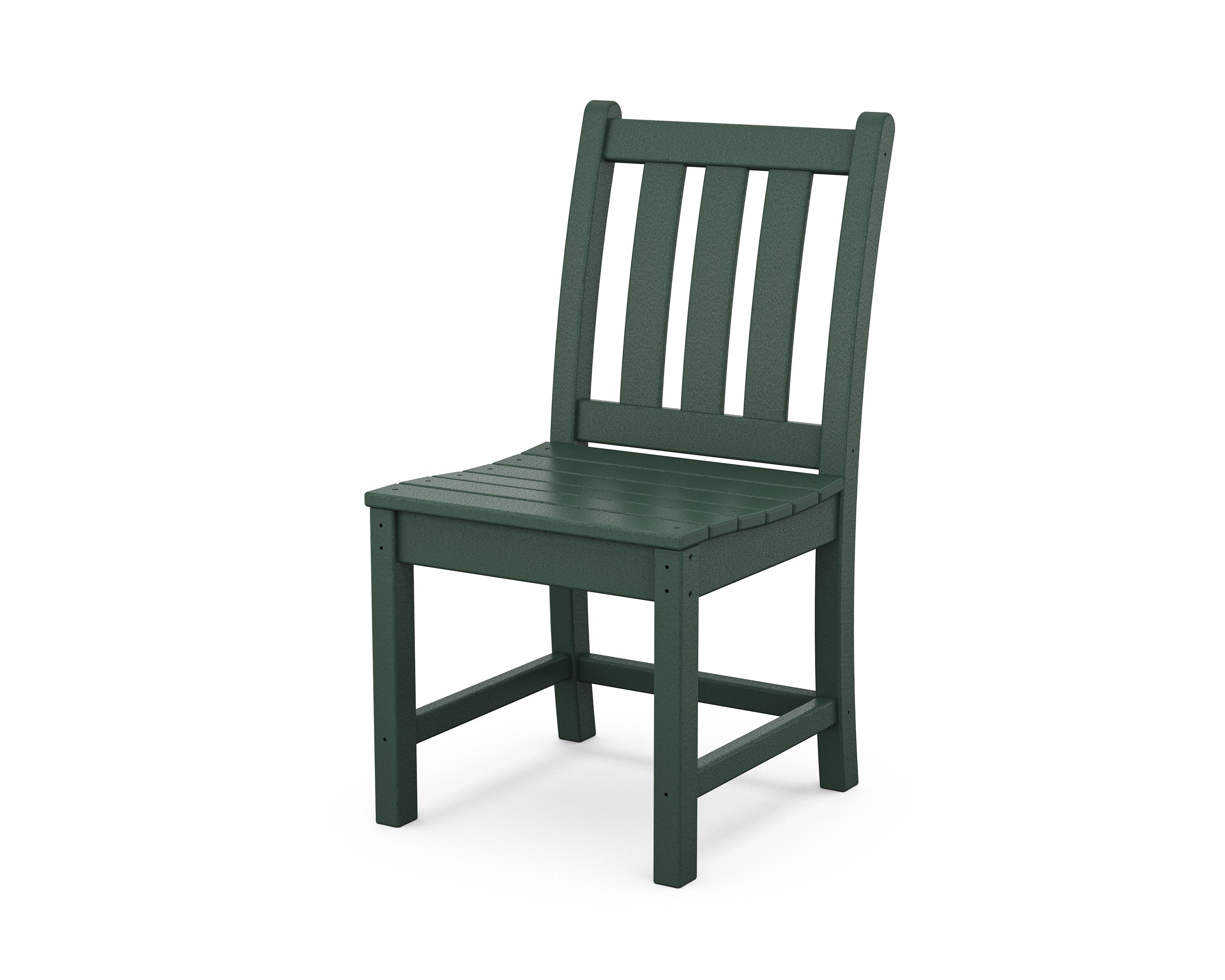 Traditional Garden Dining Side Chair in Green