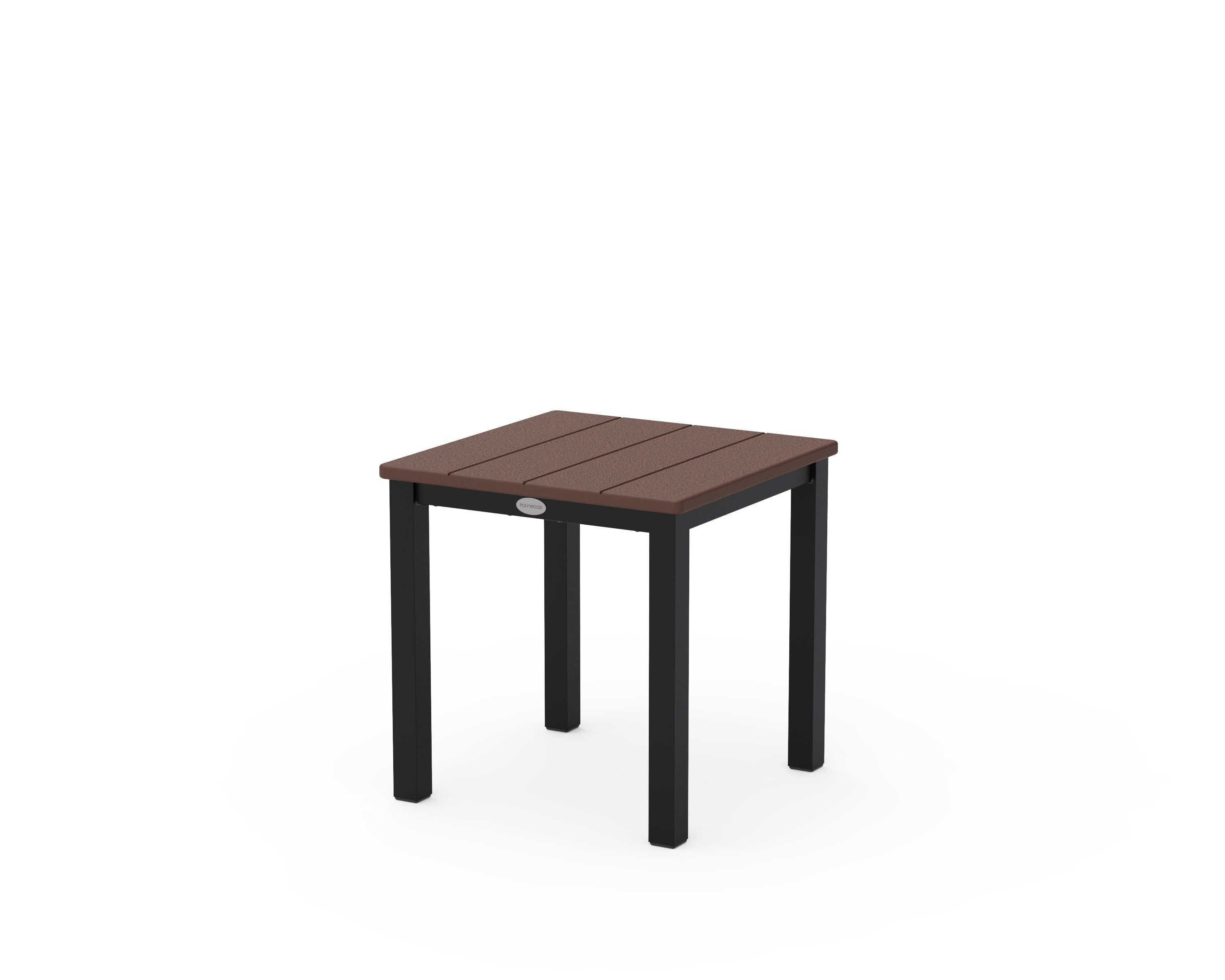 Main Street 18" Side Table in Black / Mahogany